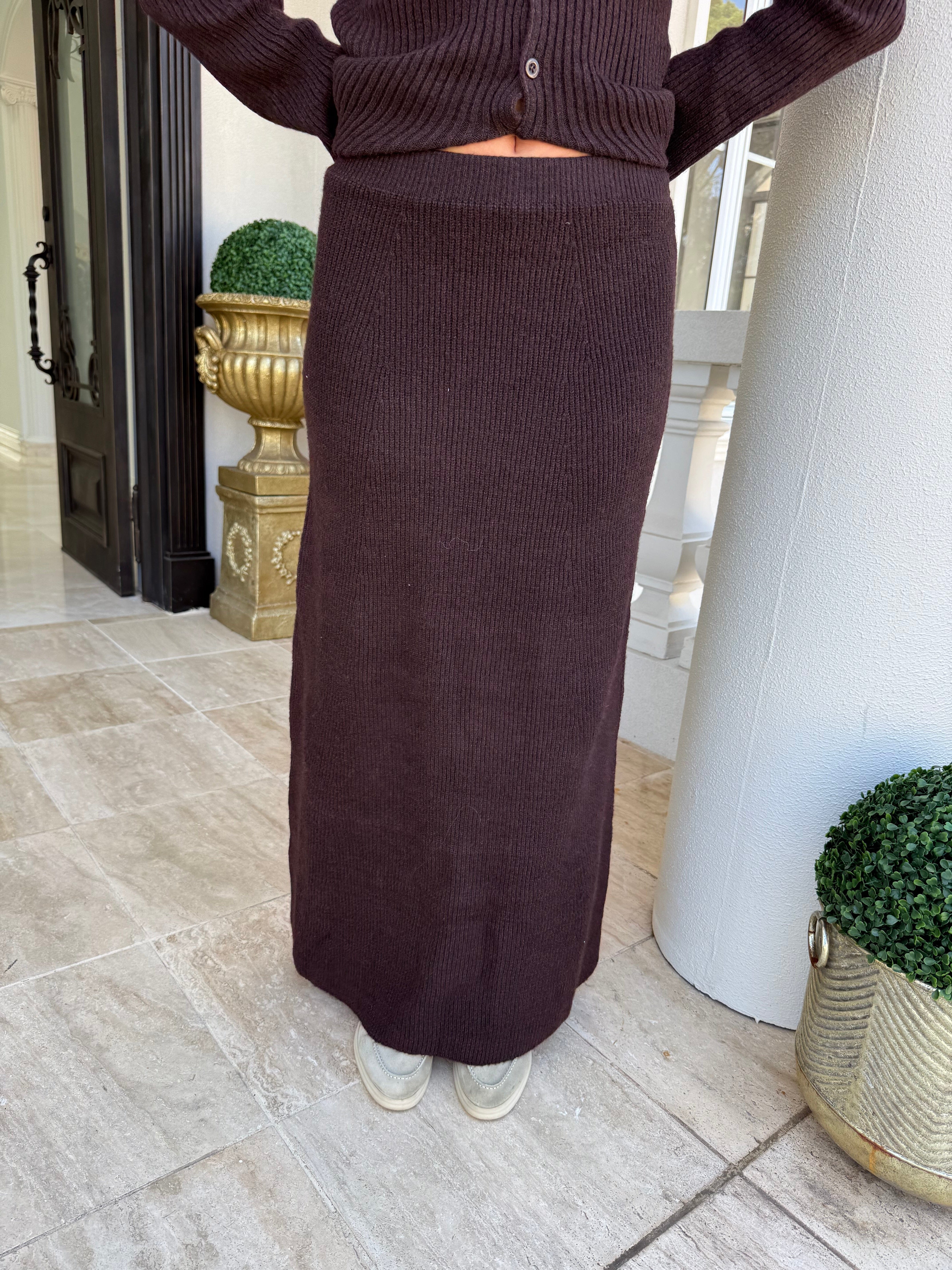 Knit Cardi Skirt