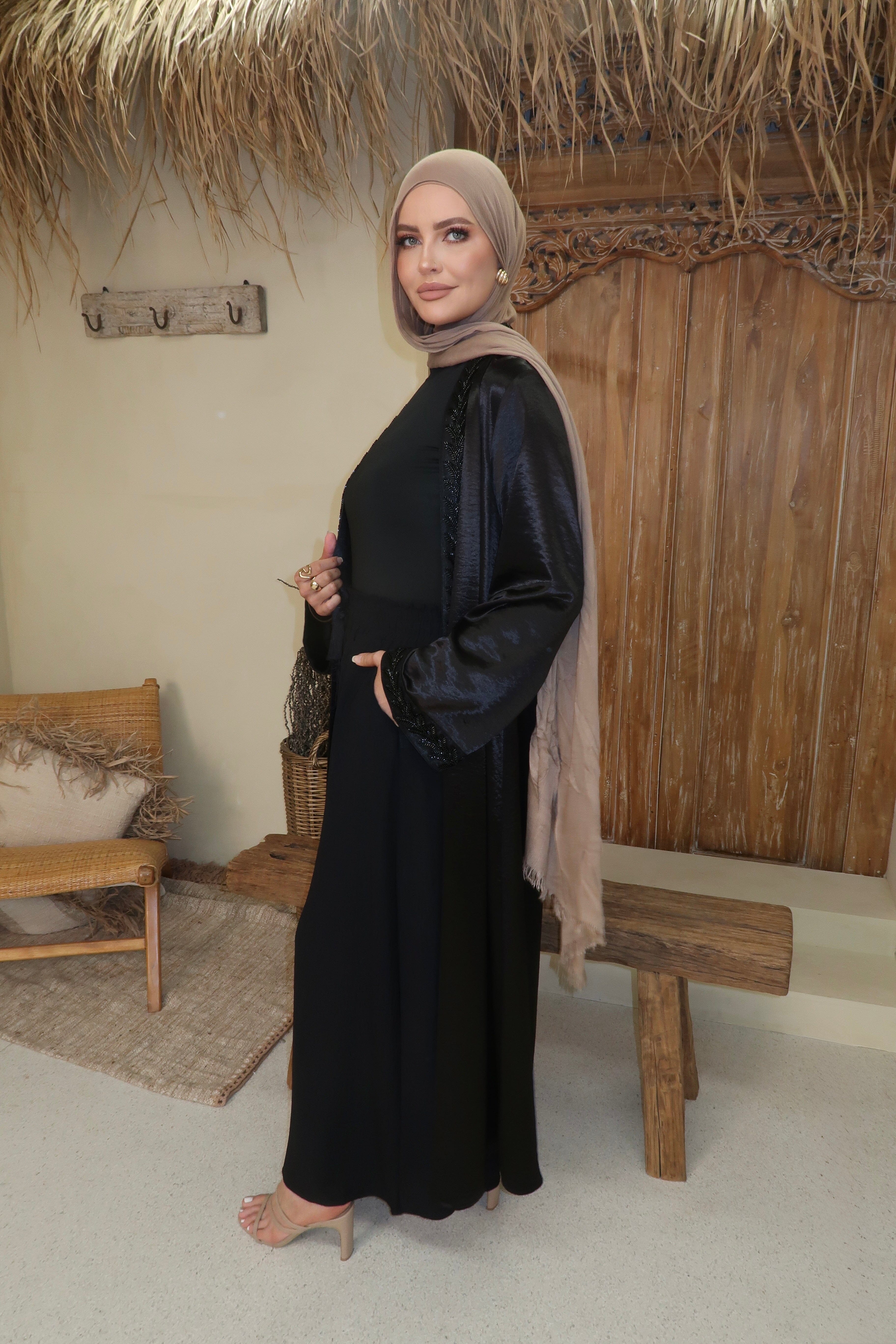 Layali Glow Open Abaya