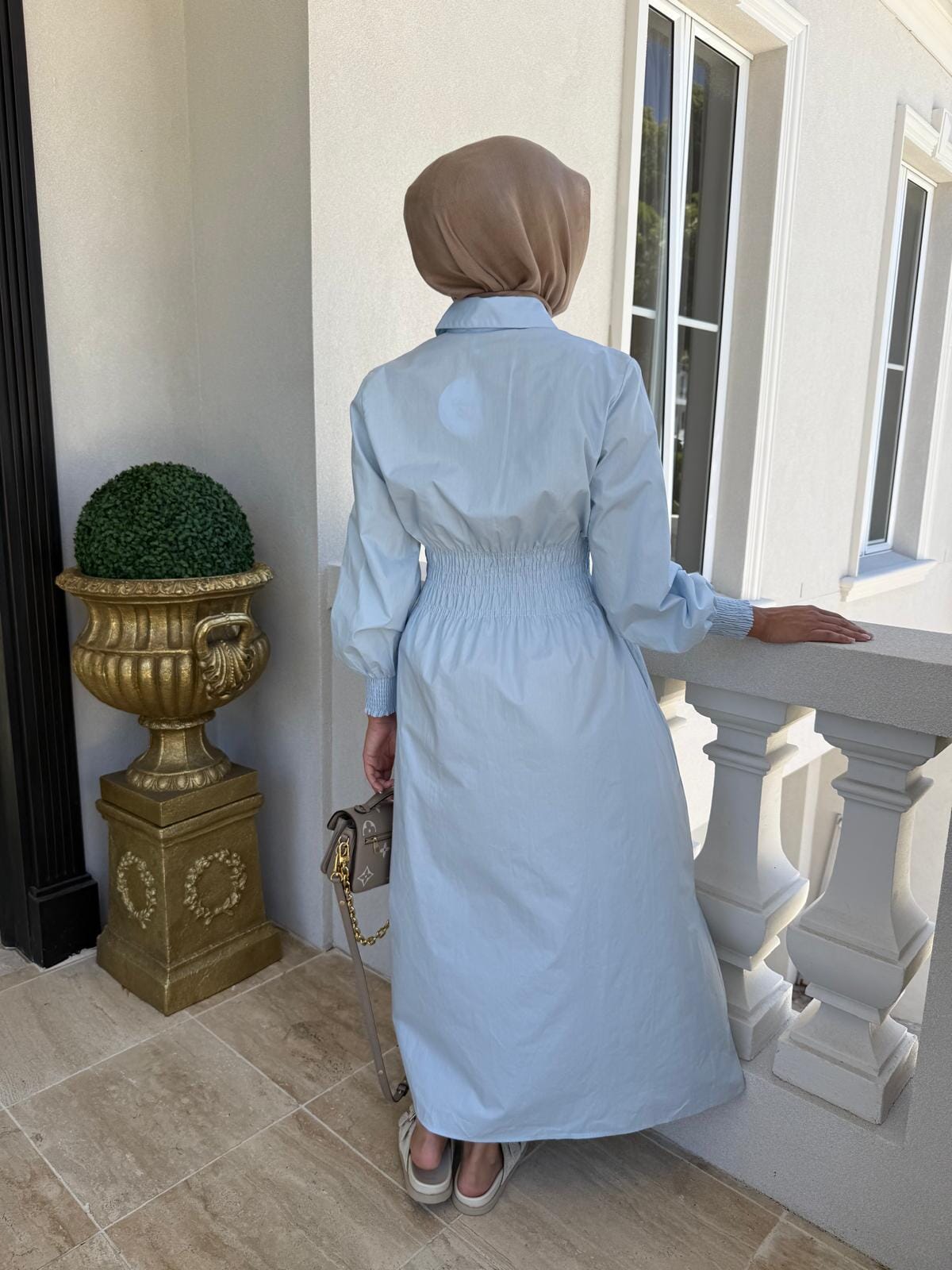 Gathered Maxi Dress