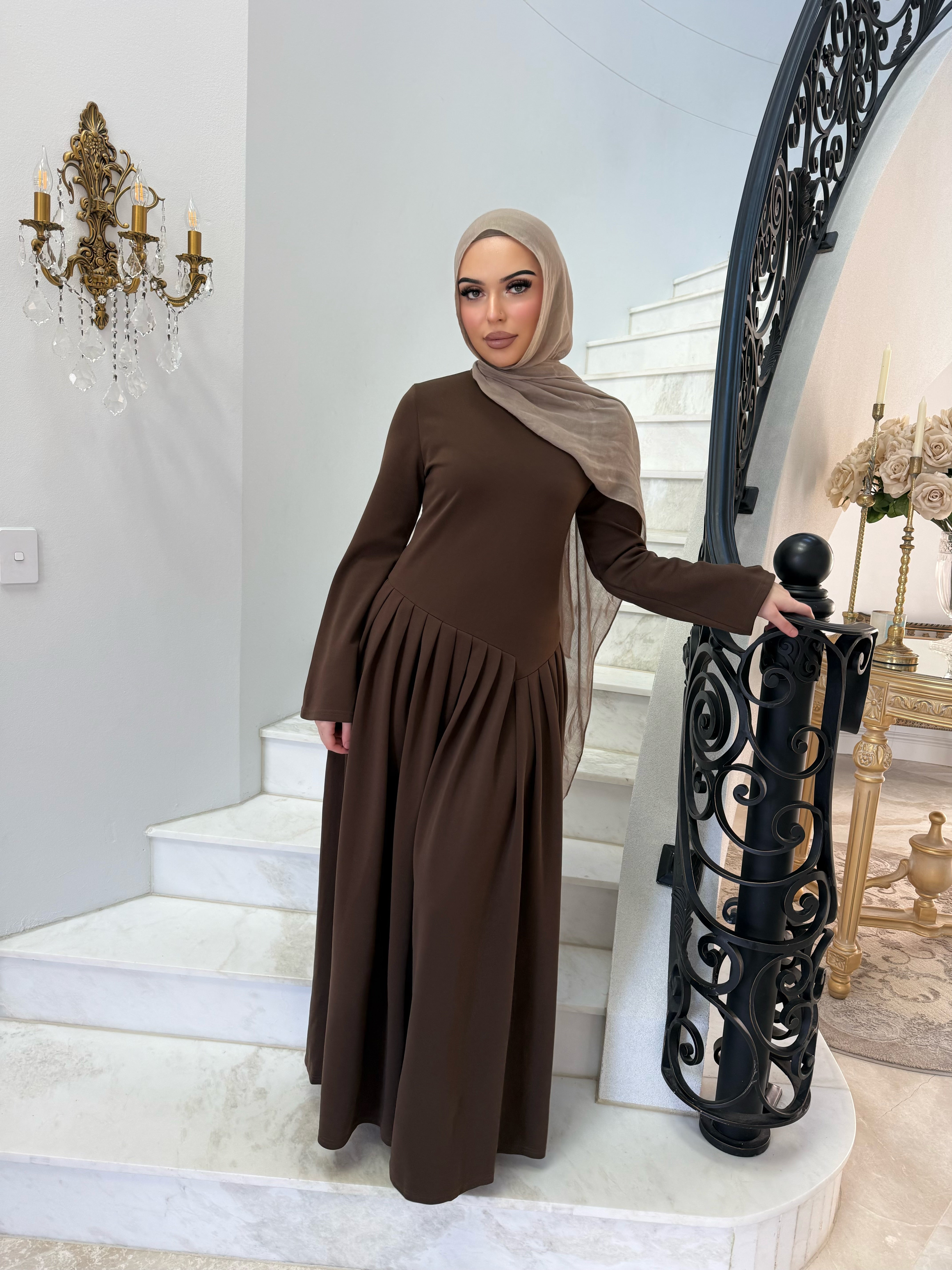 Pleated Glam Dress