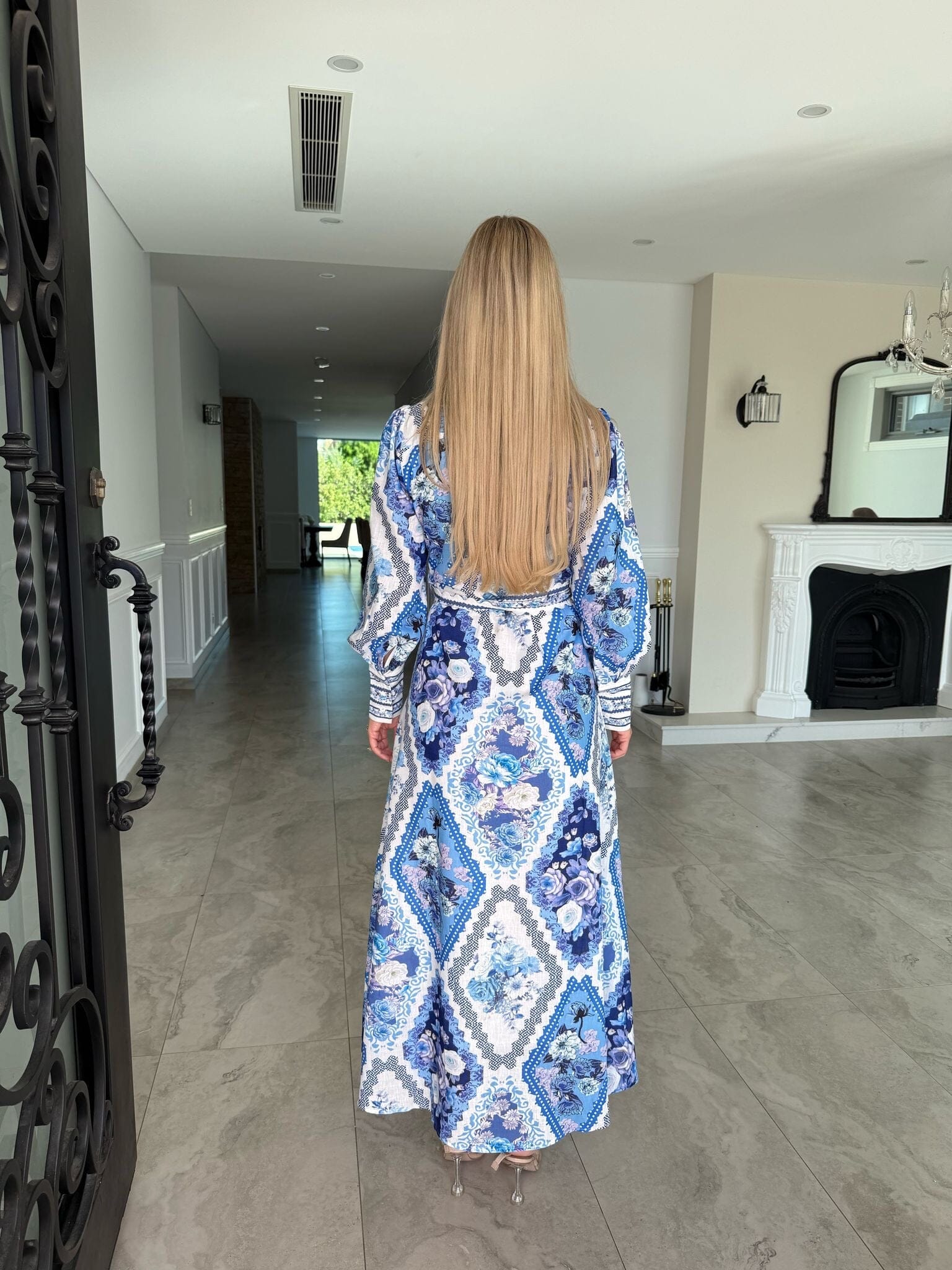 Blue Floral Maxi