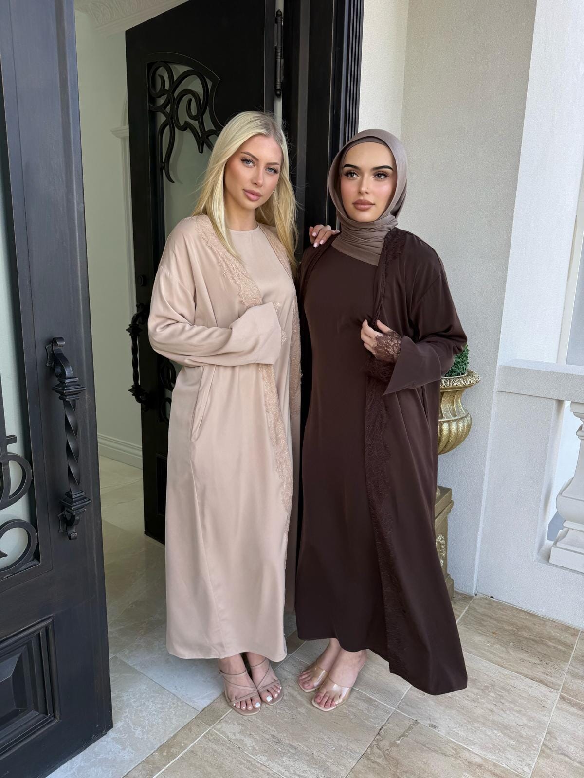 Lace Abaya Set