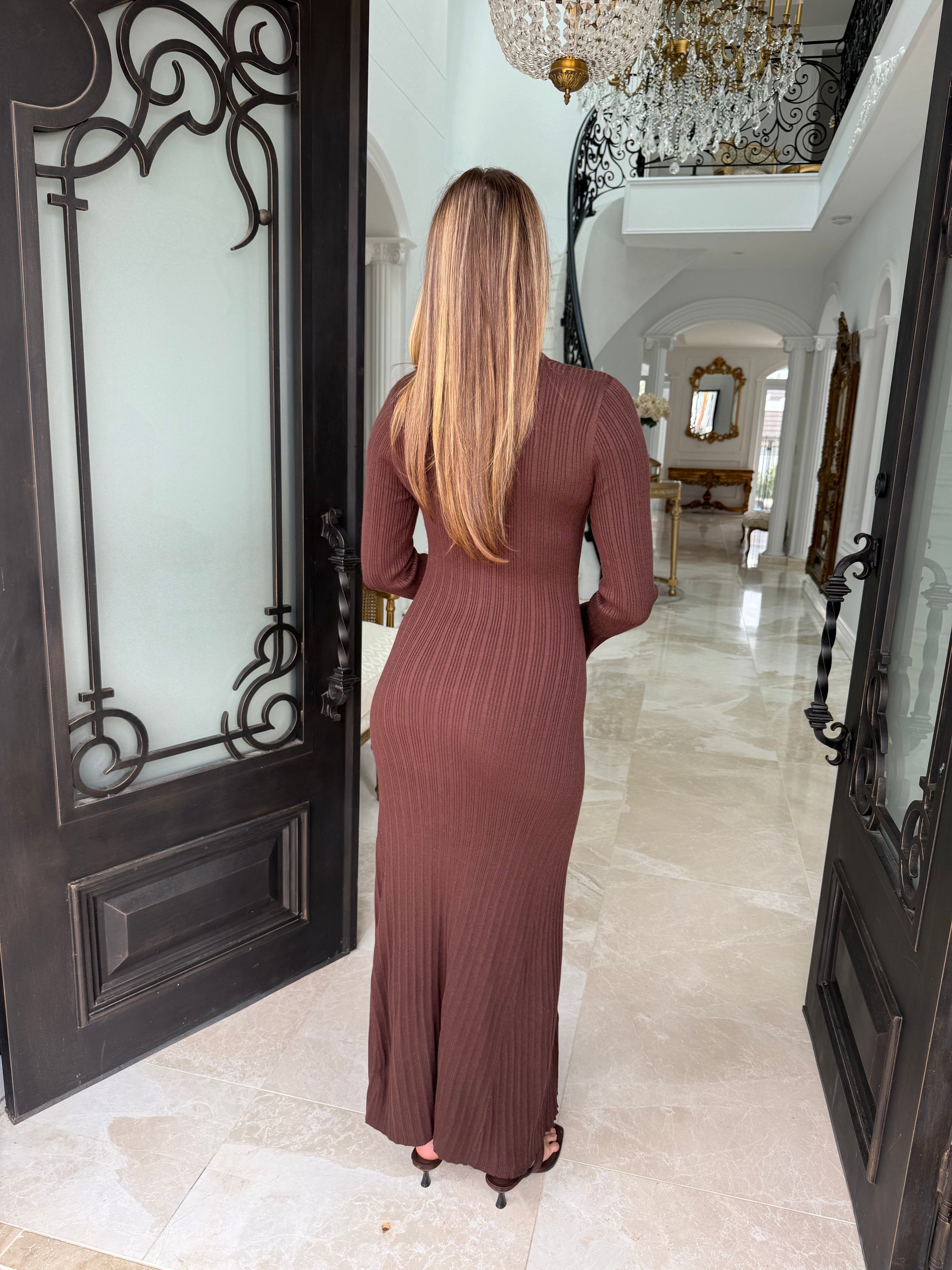 Malak Plain Knitted Dress