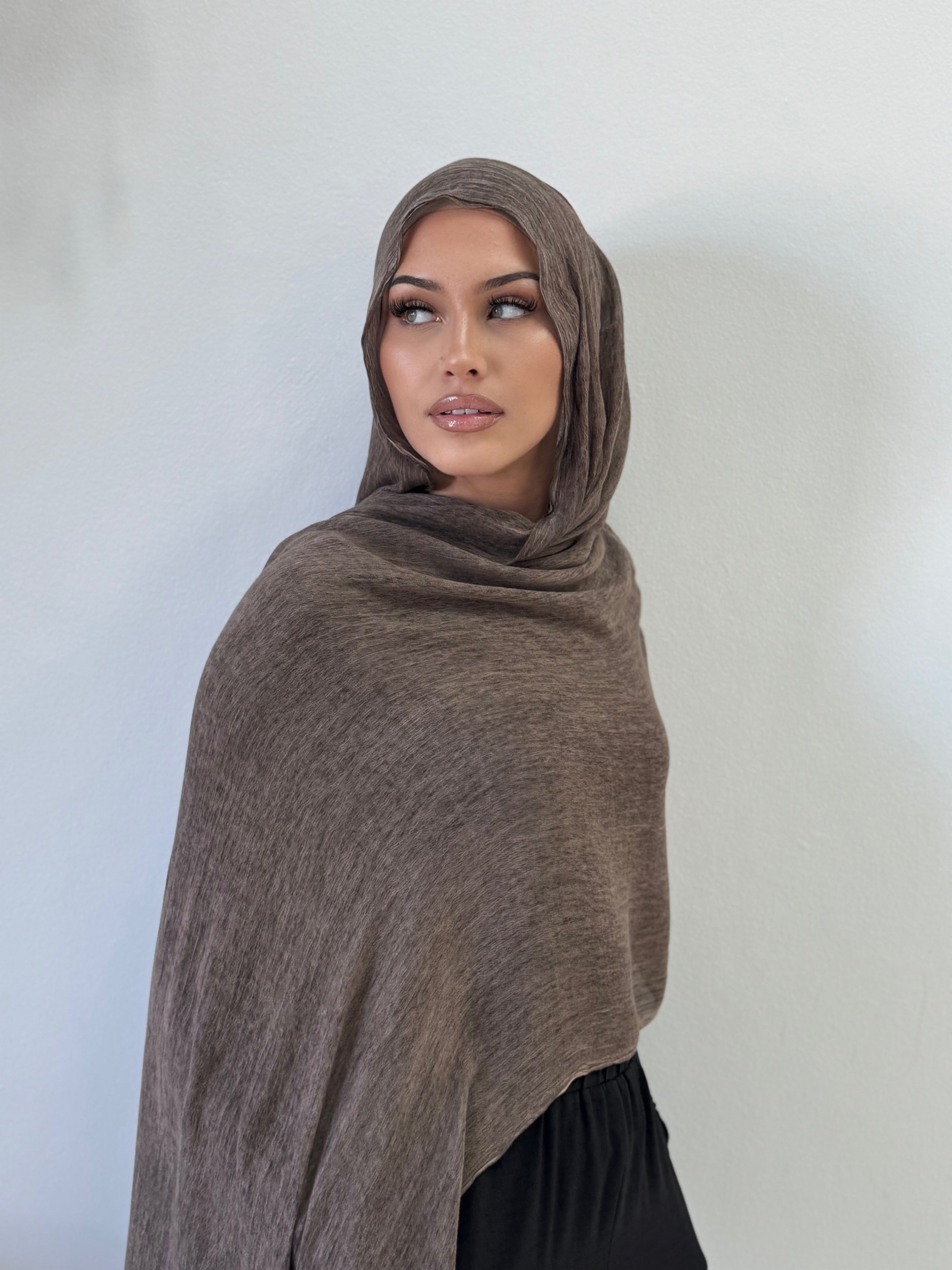 Hazelnut Pleated Hijab