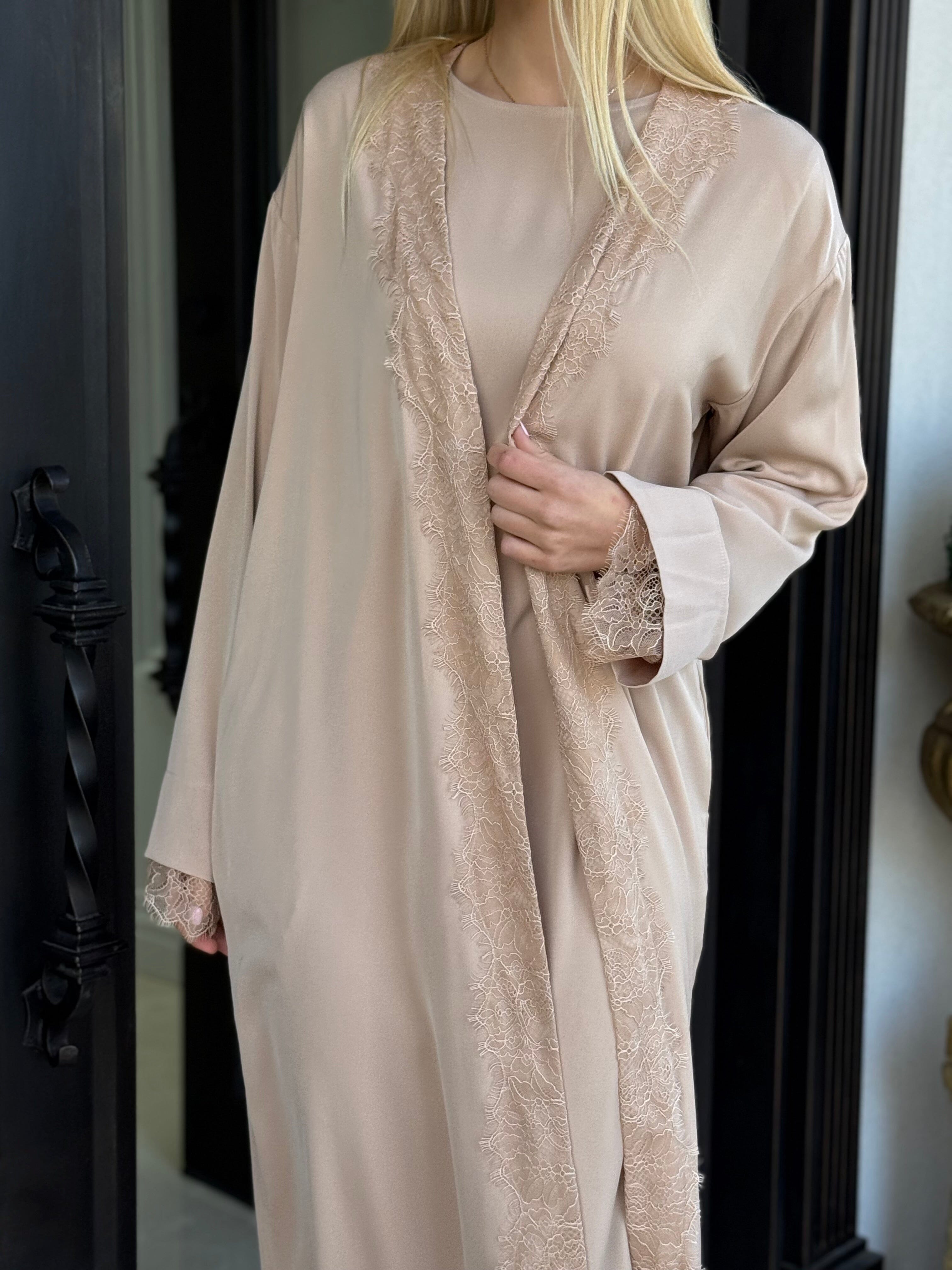 Lace Abaya Set