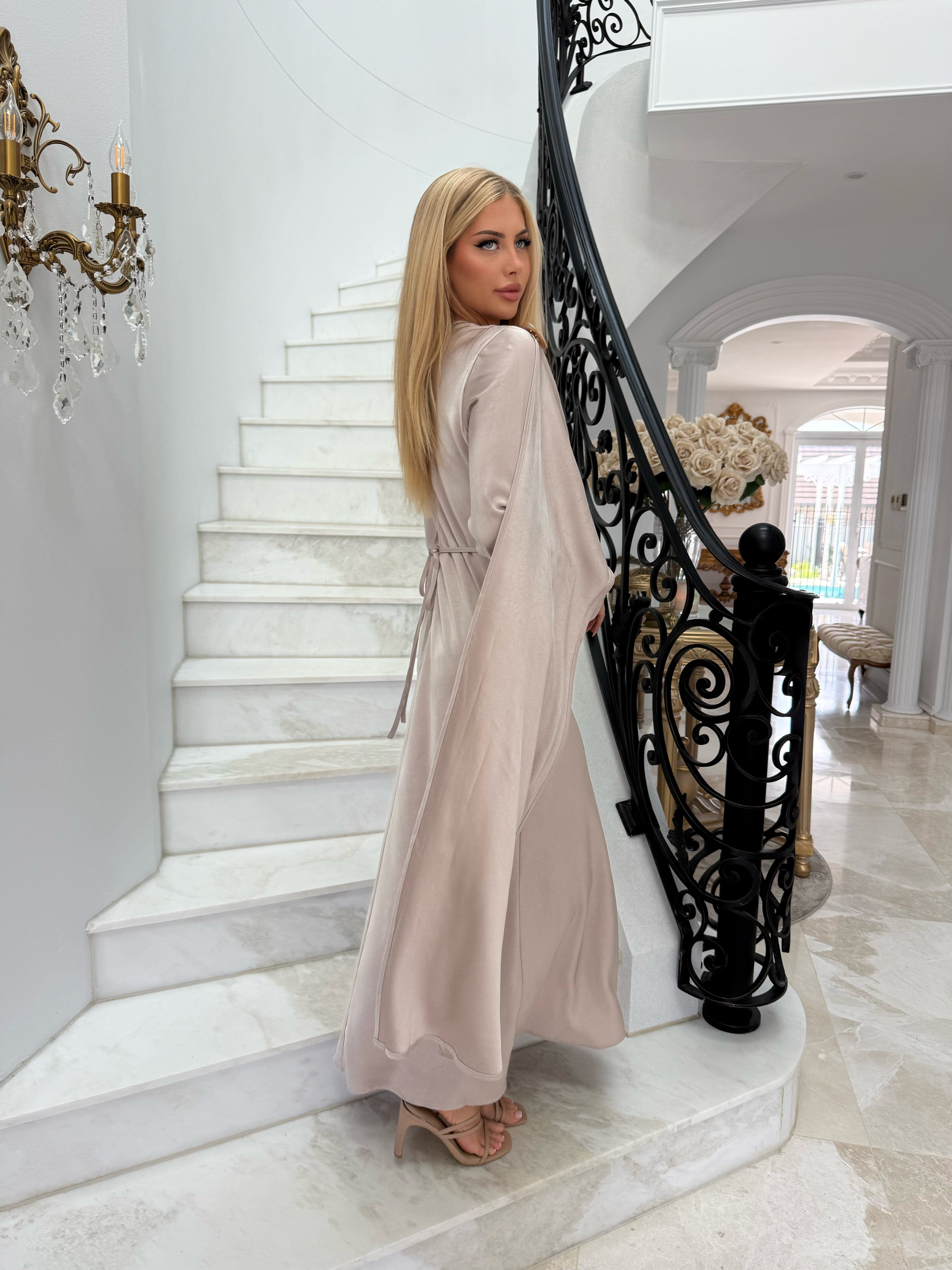 Layali Satin Throw Dress