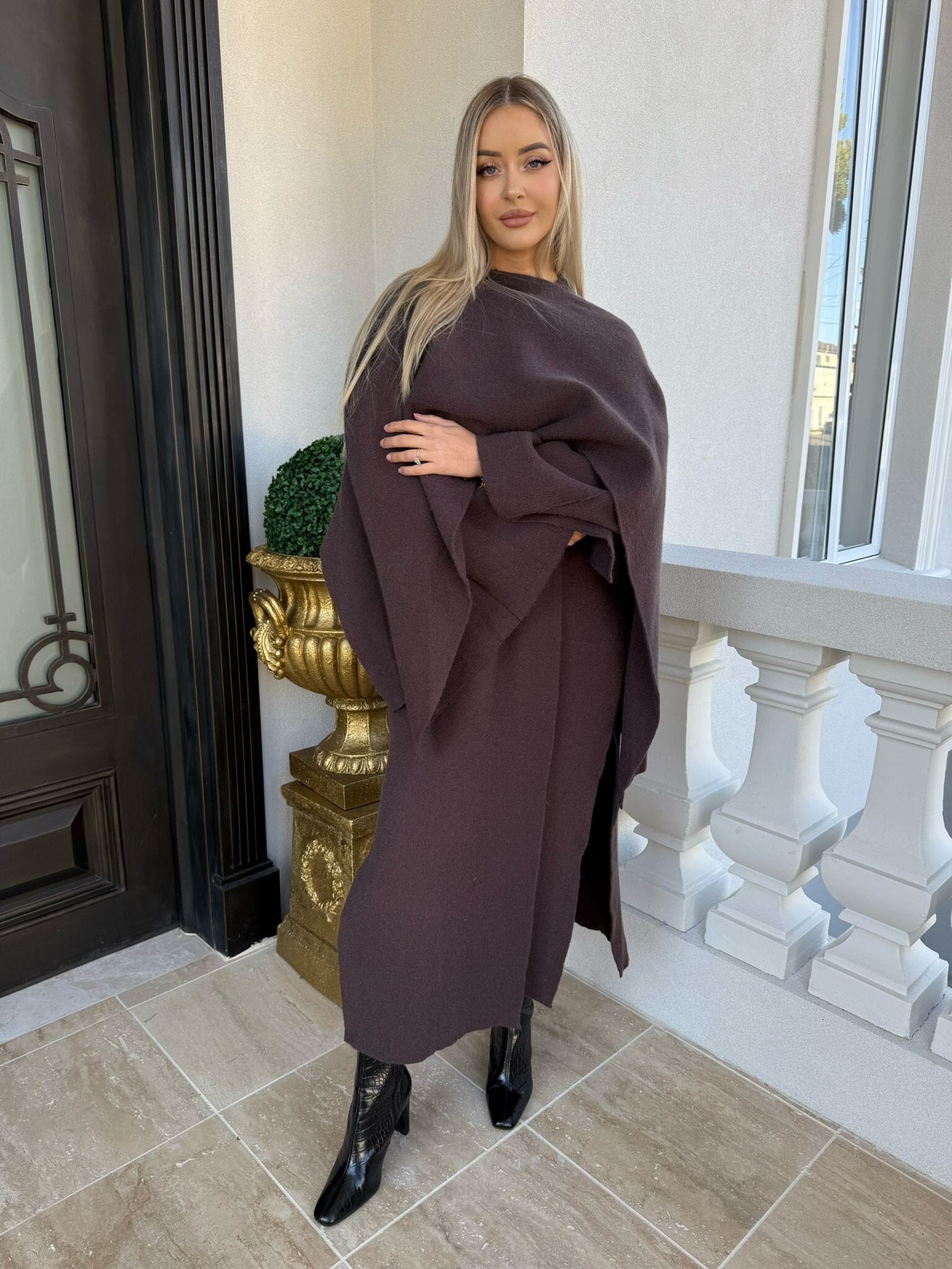 Scraf Poncho Coat