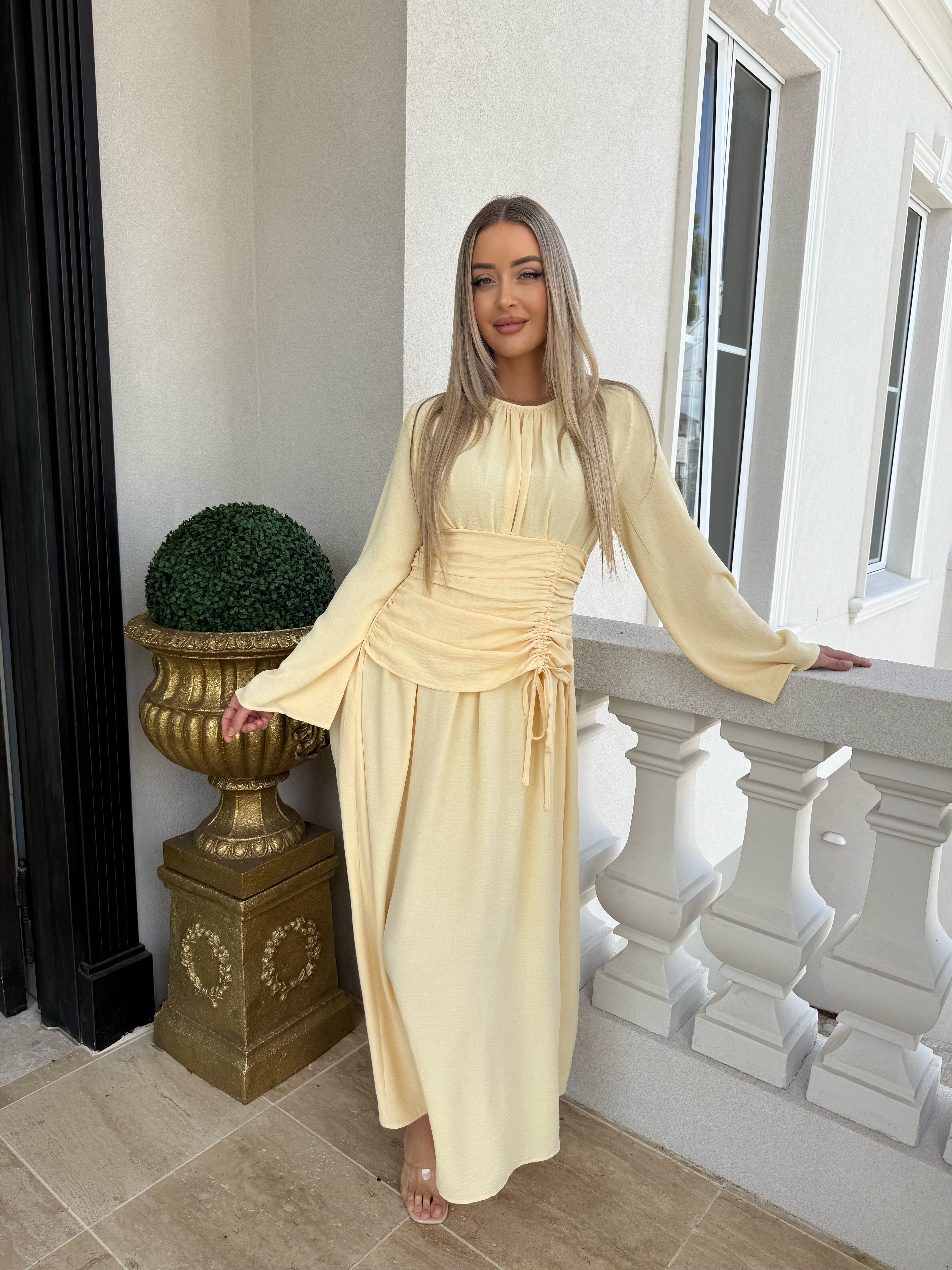 Houda Gathered Dress