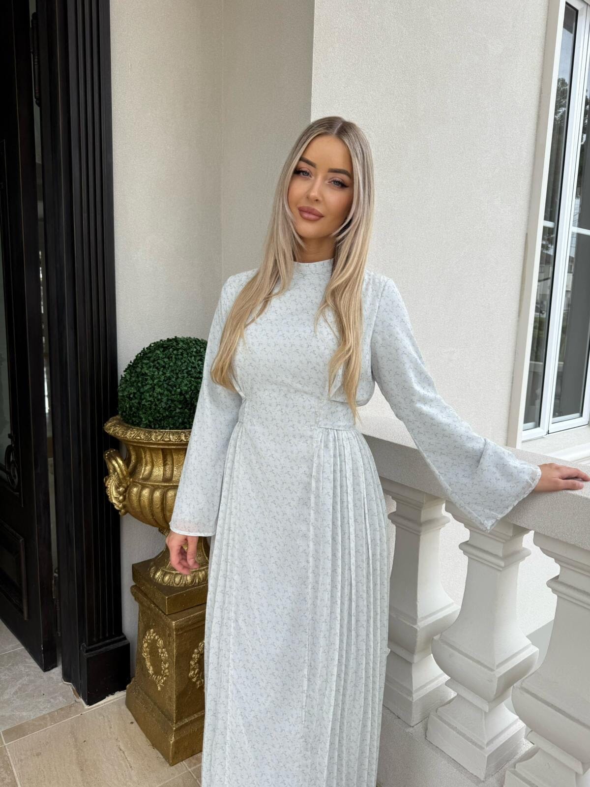 Pleated Daisy Dress