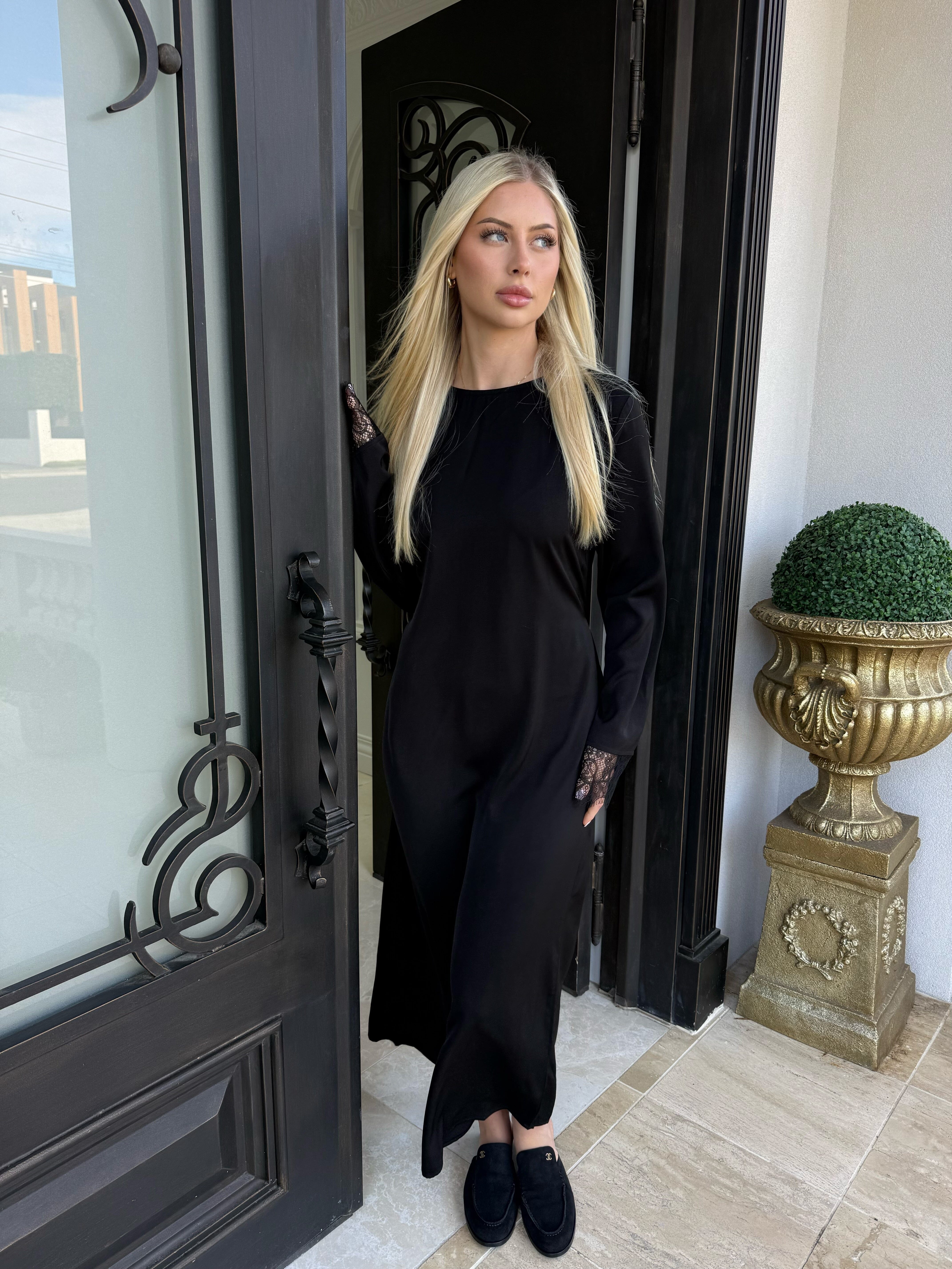 Lace Abaya Set