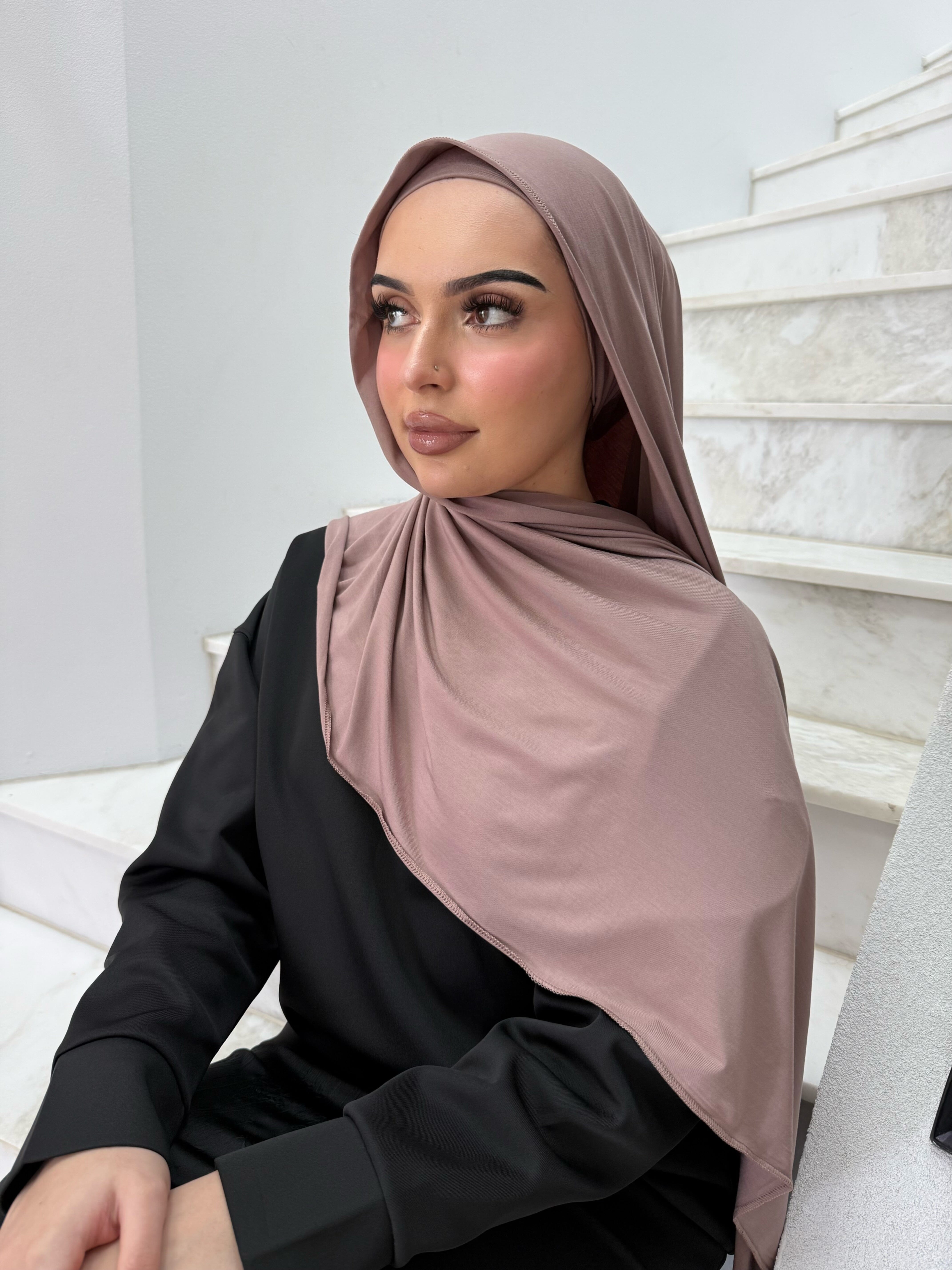 Dusty Mocha Liquid Jersey Set