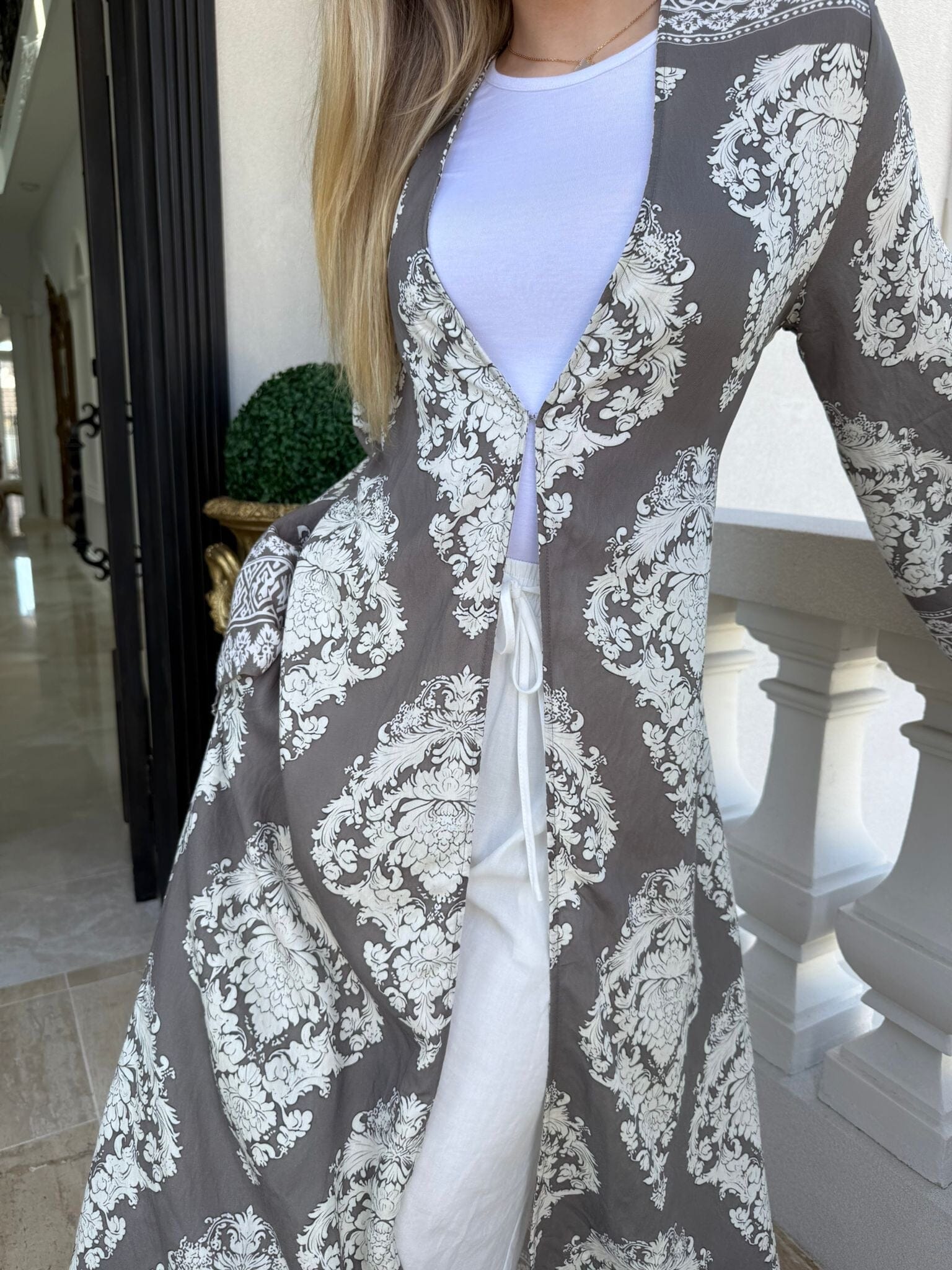 Charcoal Vintage Kimono