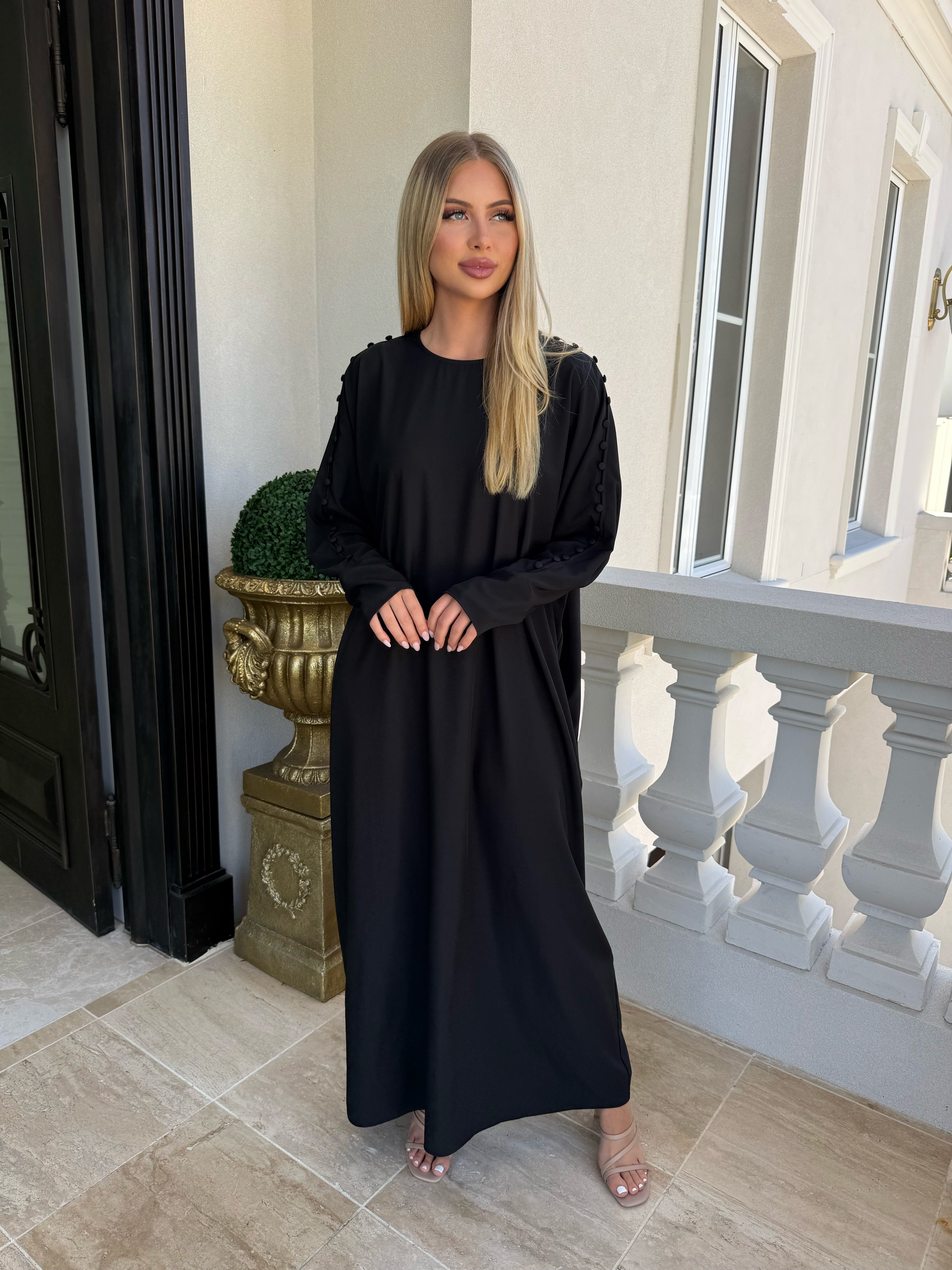 Button Abaya Kaftan