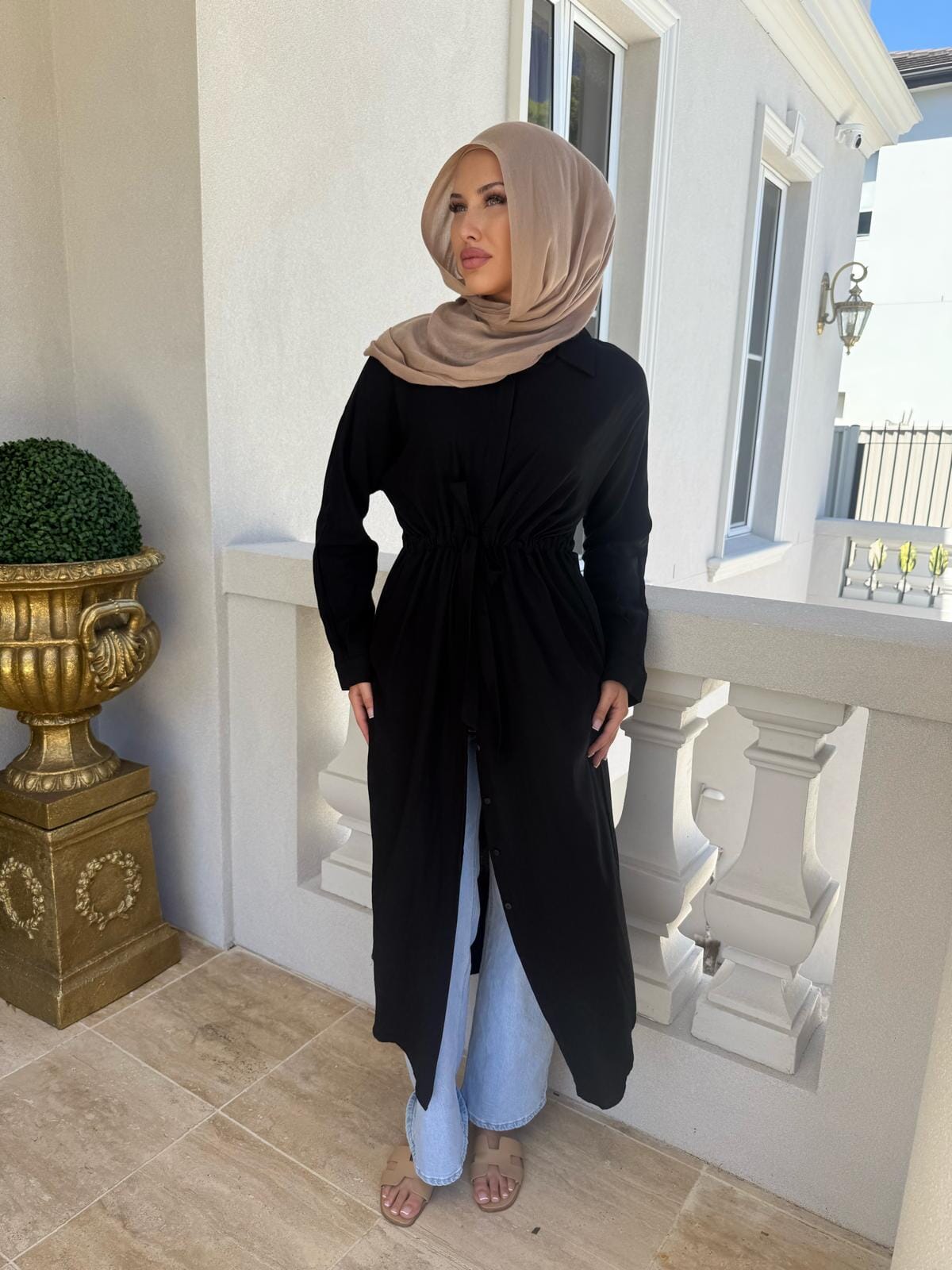 Linen Draw String Tunic