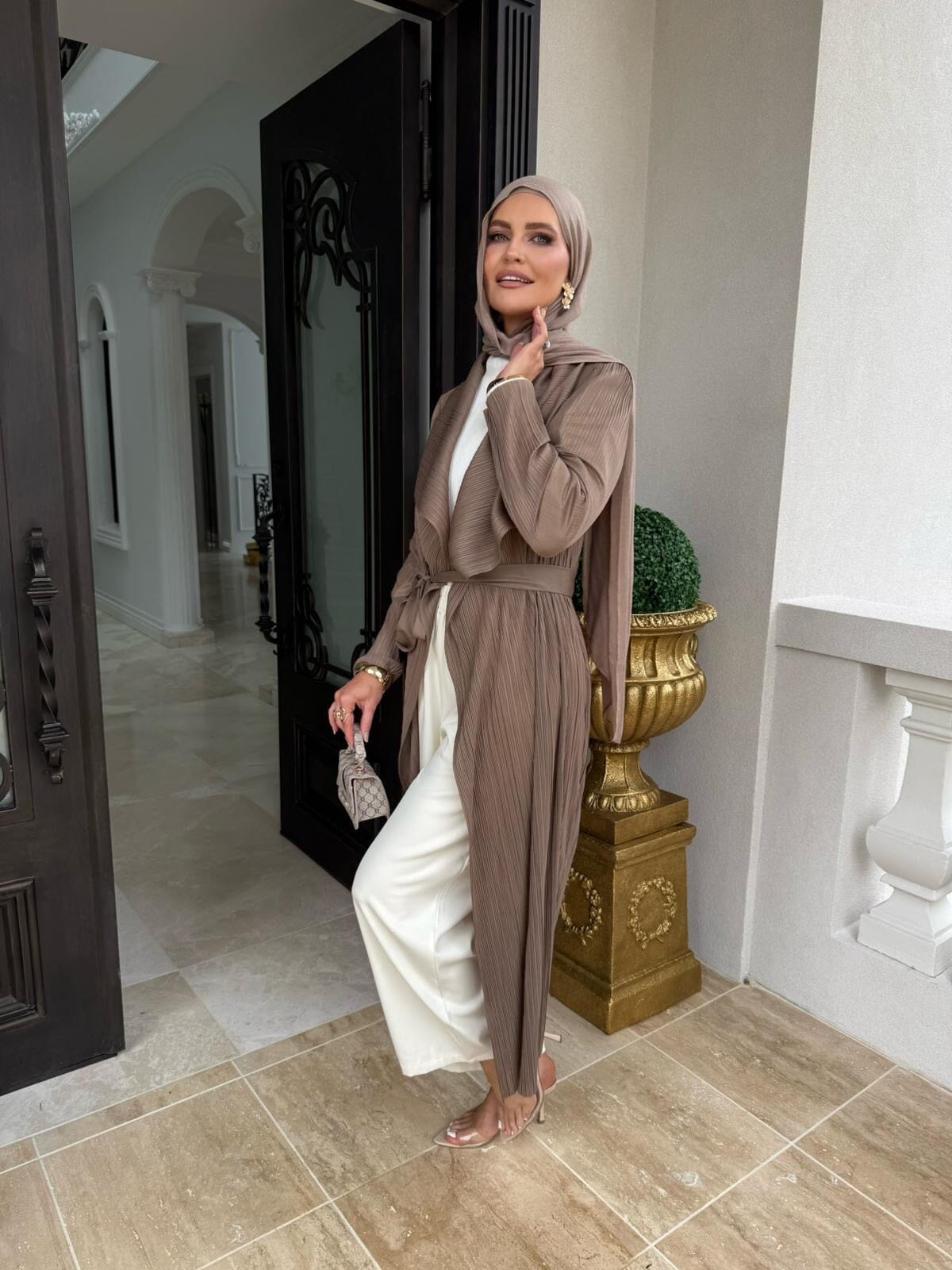 Pleated Trench