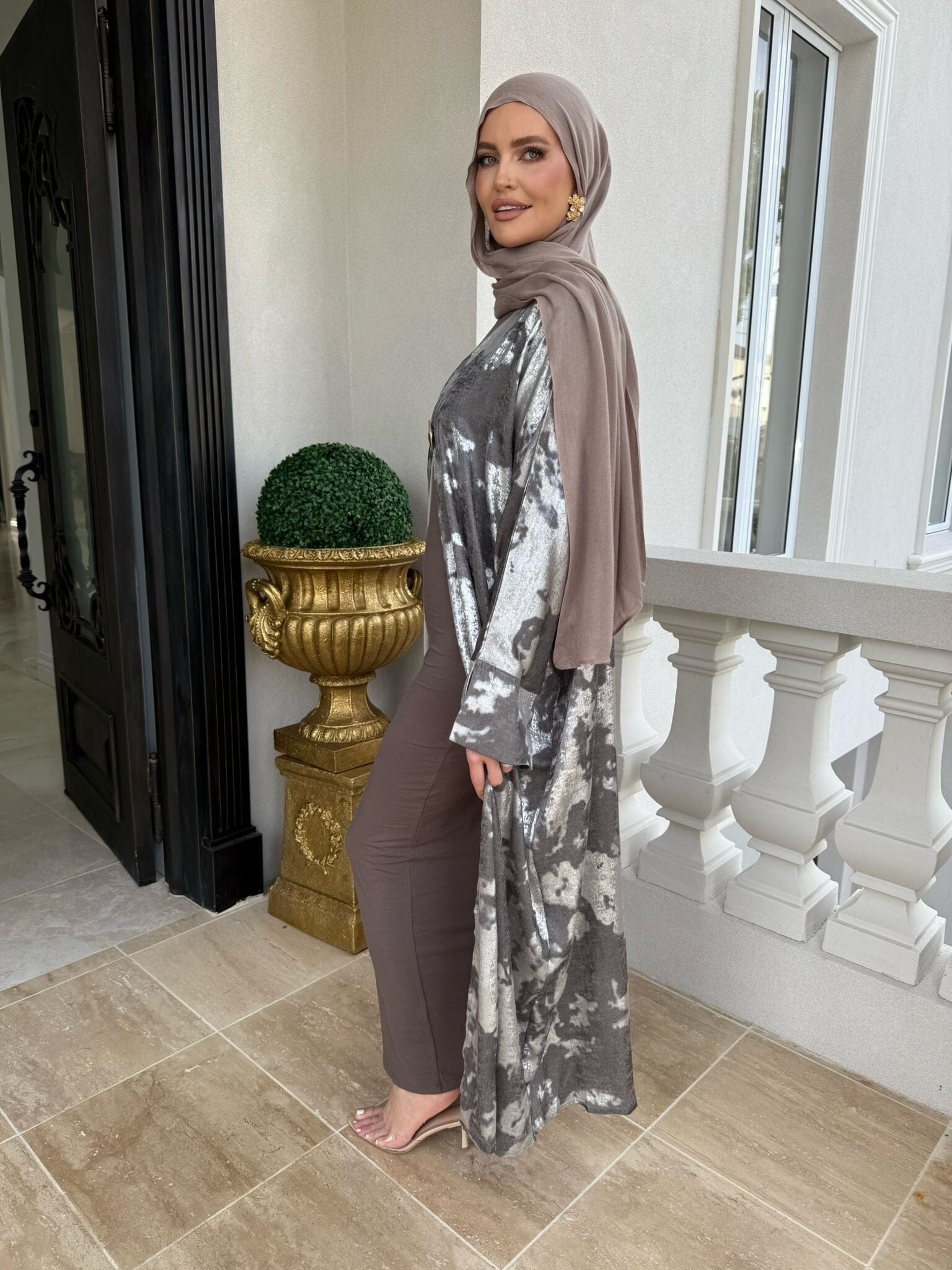Dye Satin Abaya