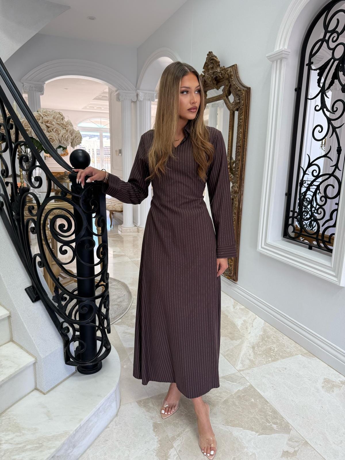Pin Stripe Abaya