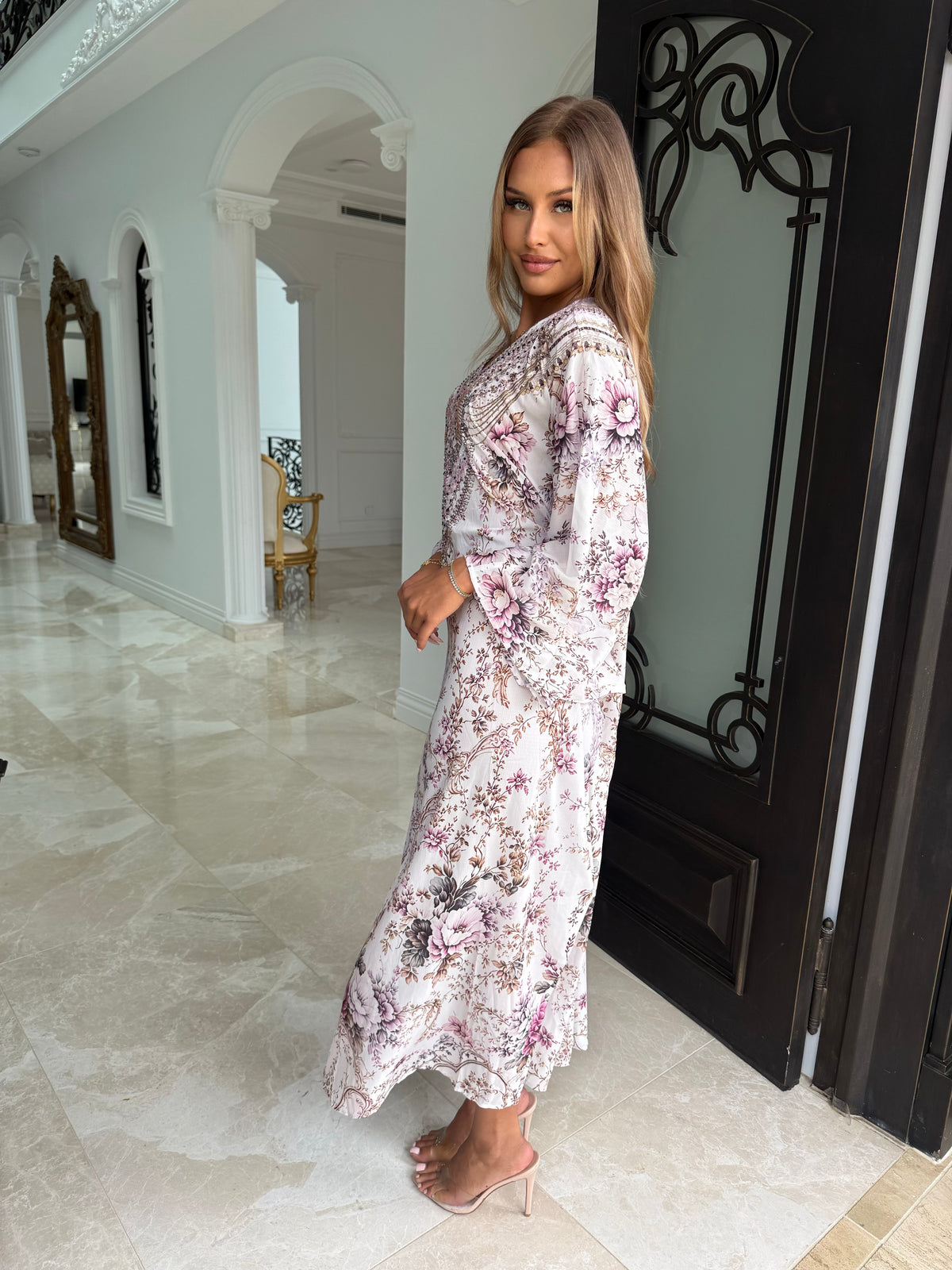 Position Berry Beaded Kaftan