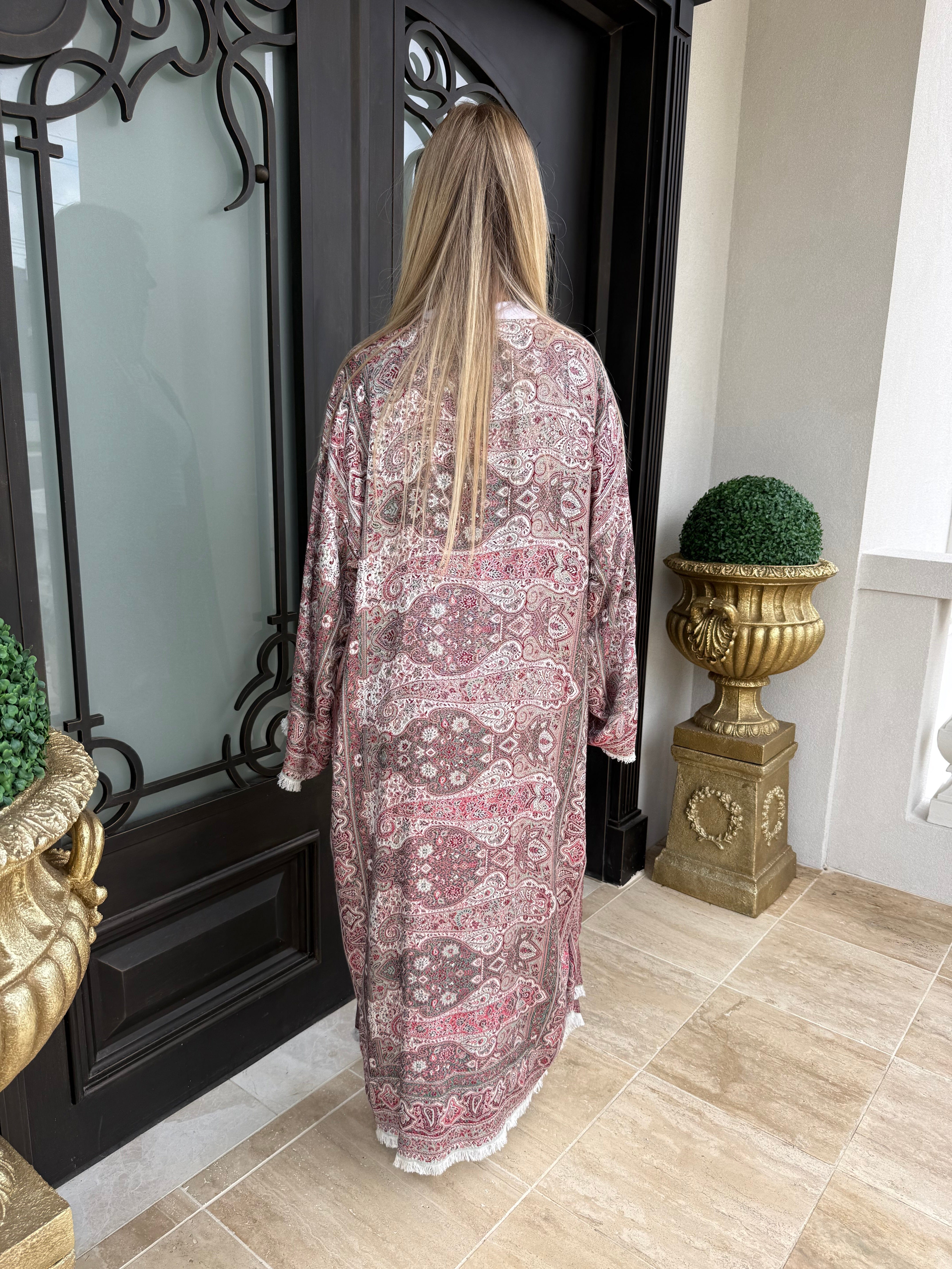 Plum Pashmina Set