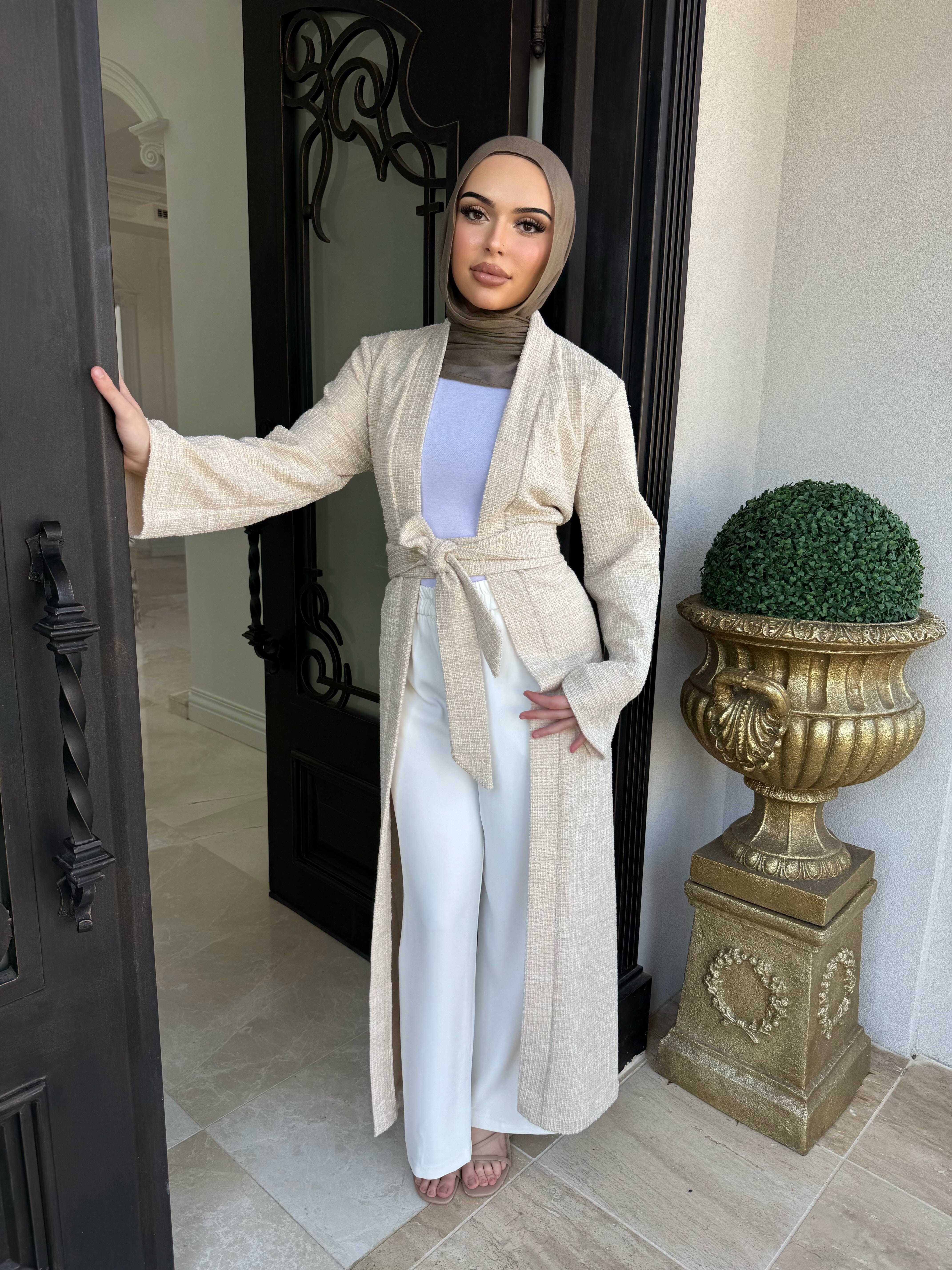 Tweed Abaya
