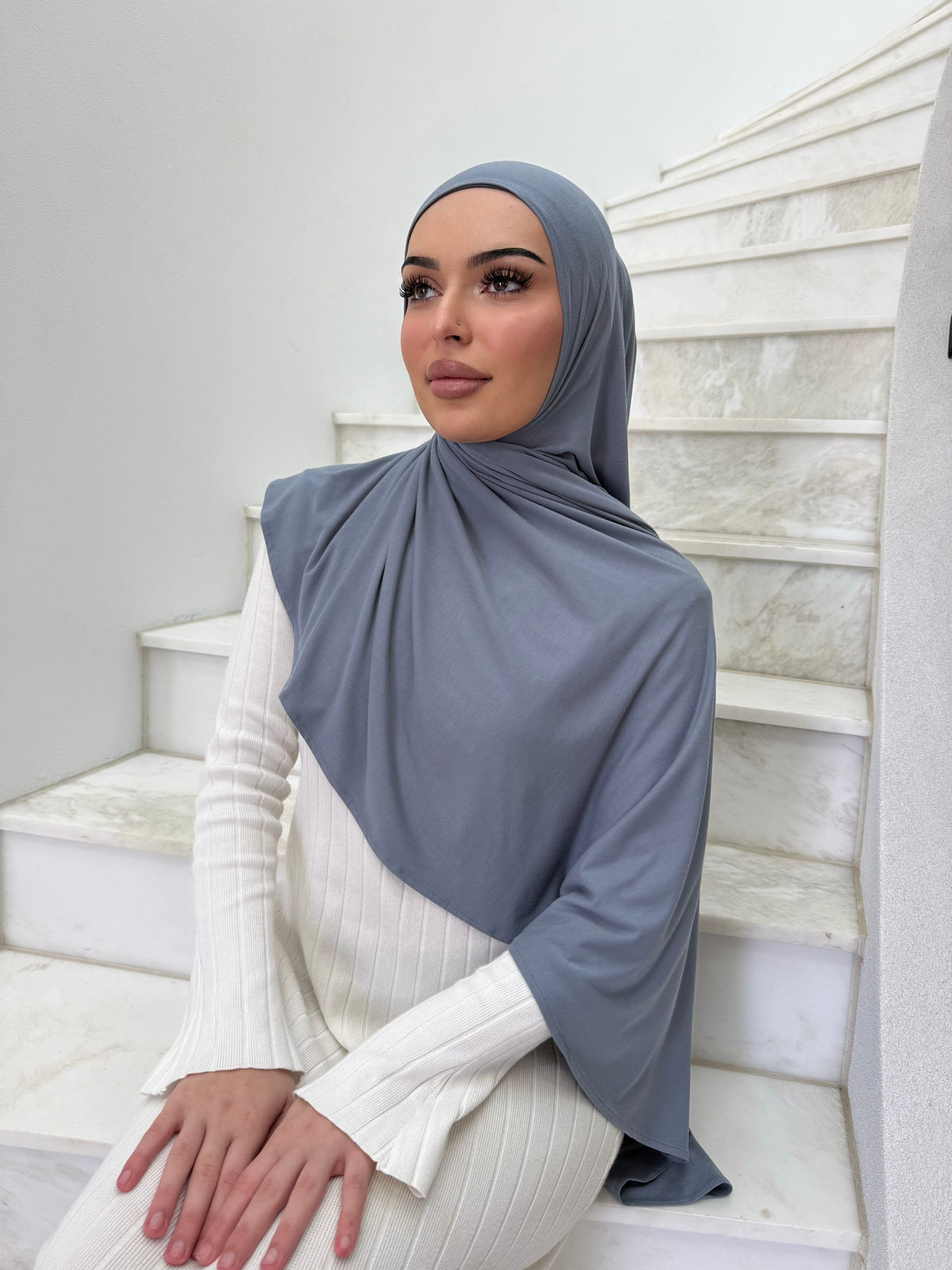 Slate Instant Jersey Shawl