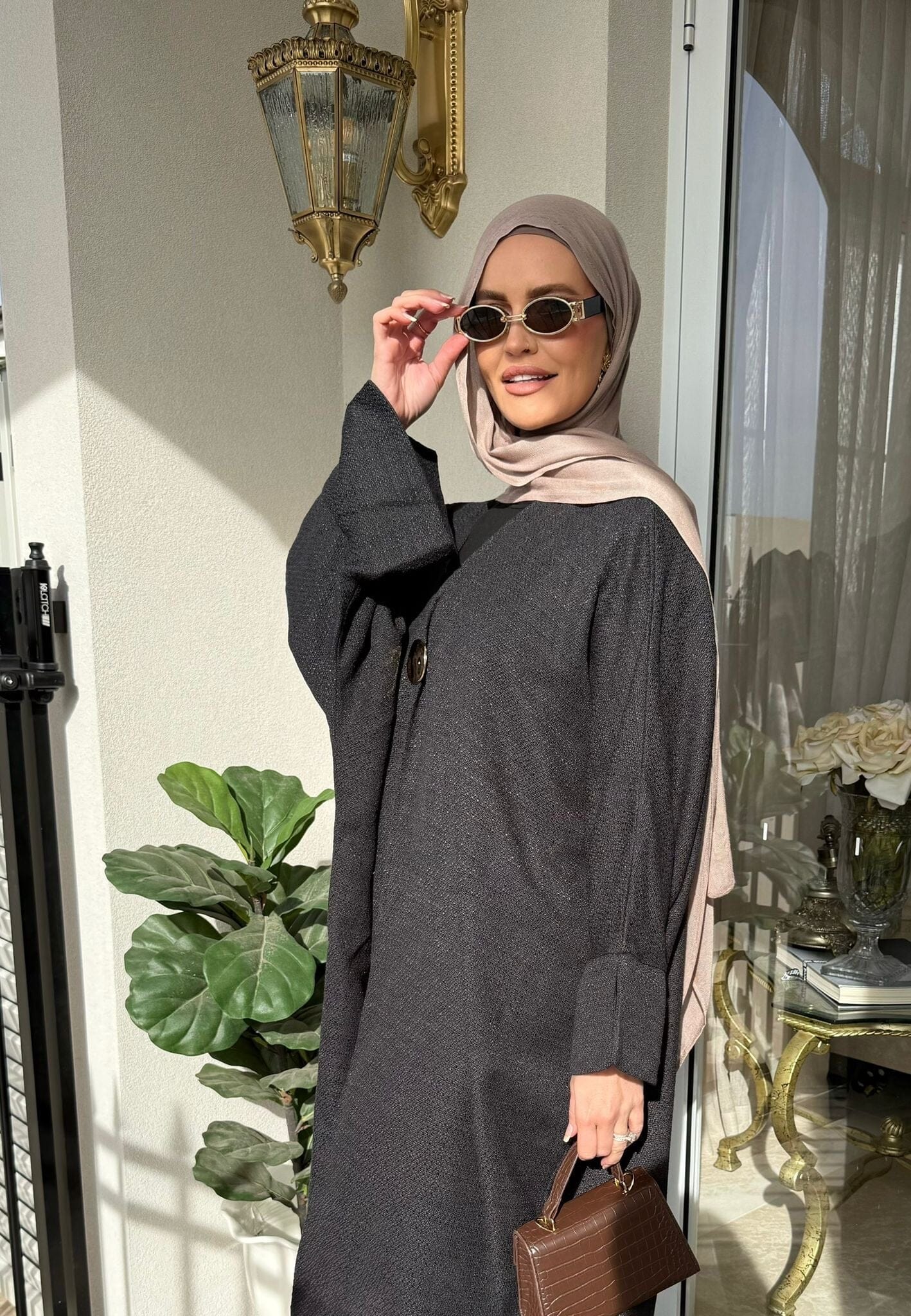 Tweed Abaya Kimono