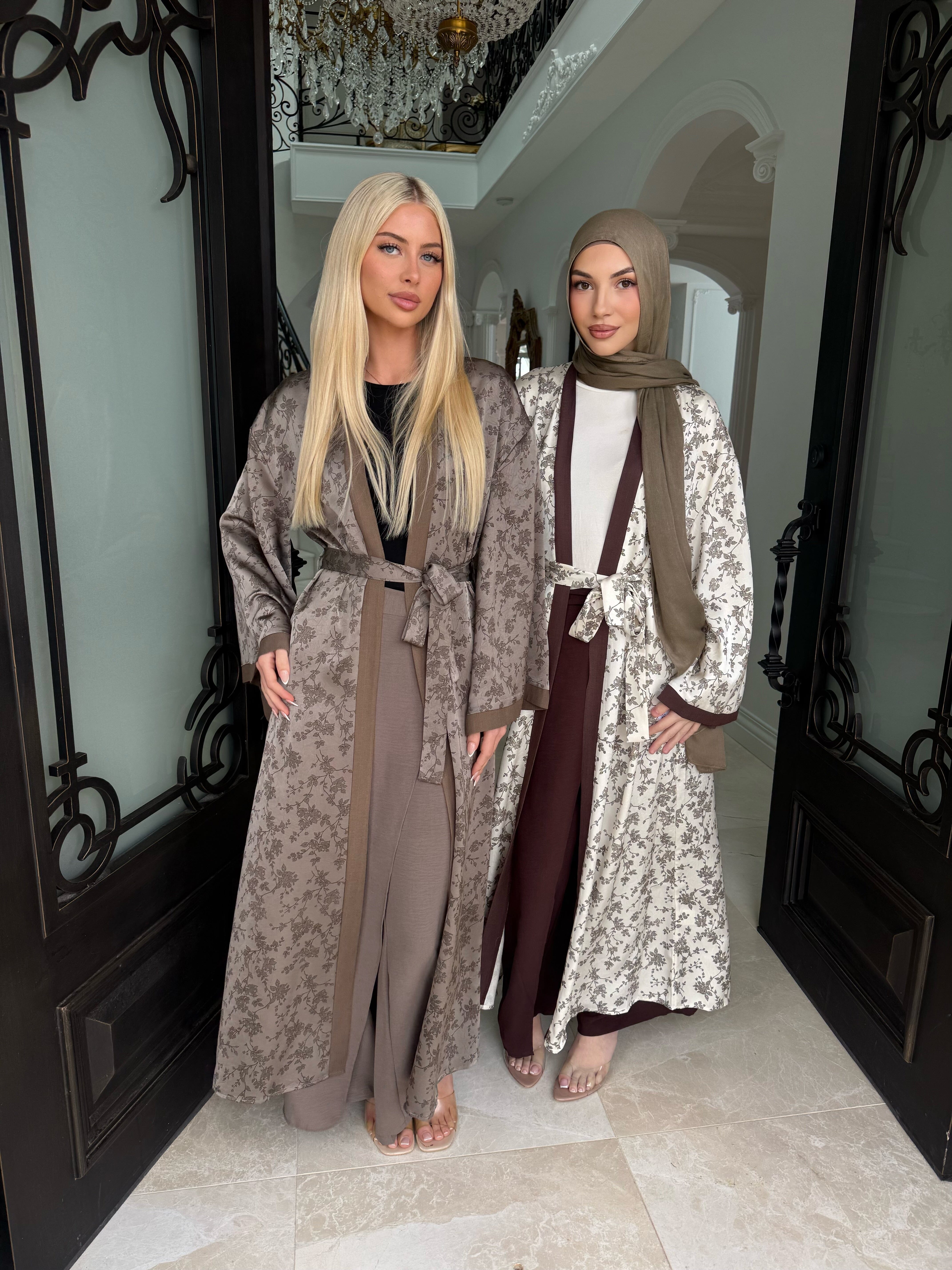 Soft Floral Abaya