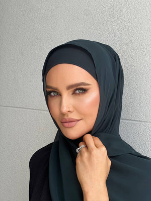 
            
                Load image into Gallery viewer, Teal Chiffon Hijab Set
            
        