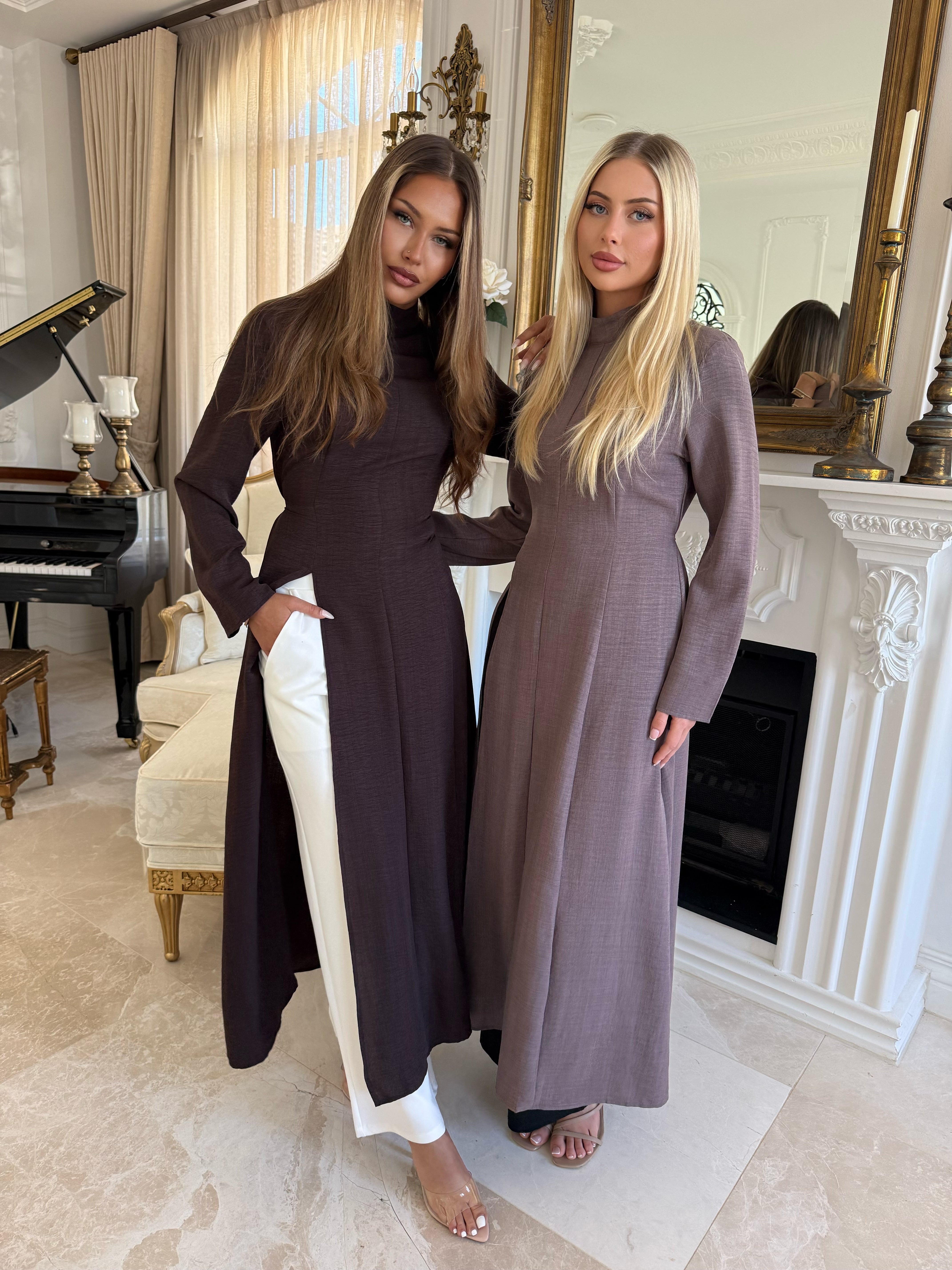 High Neck Split Tunic
