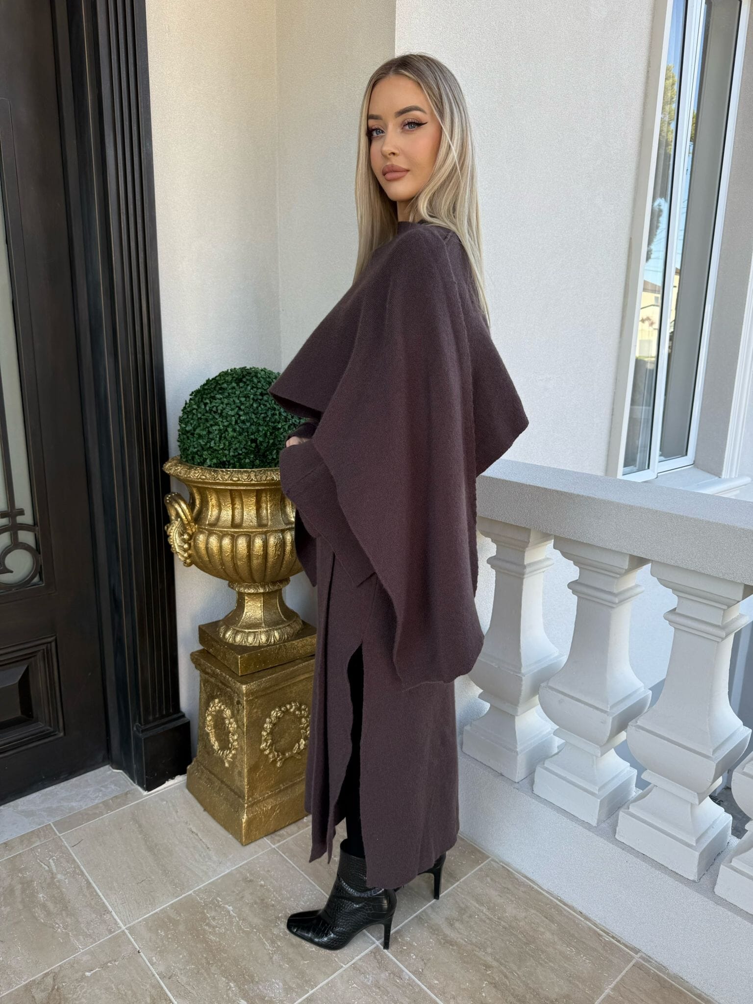 Scraf Poncho Coat