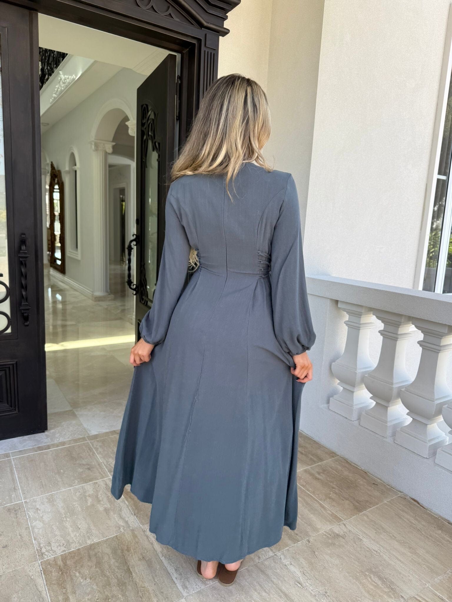 Side Linen Dress