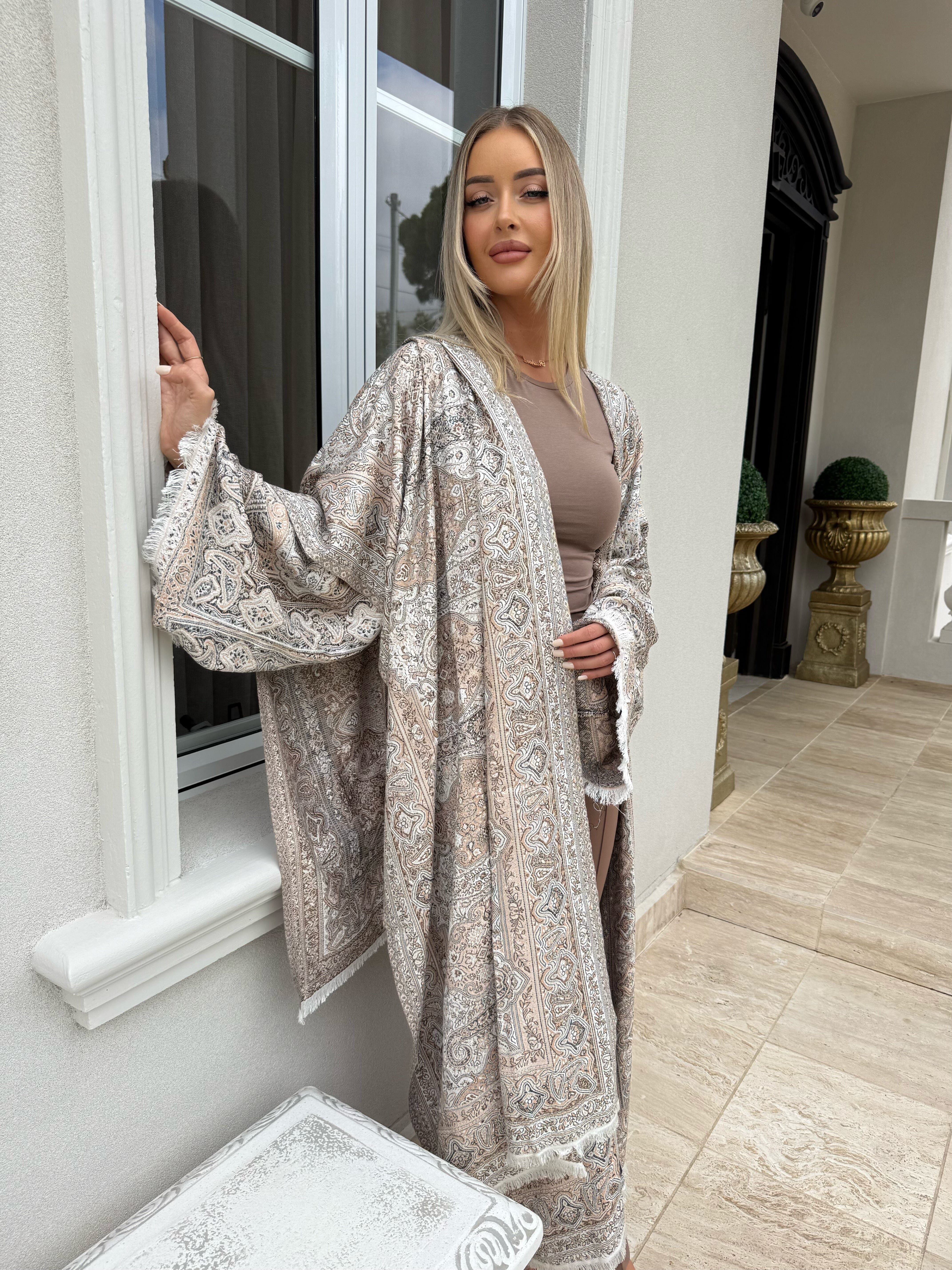 Mocha Pashmina Set