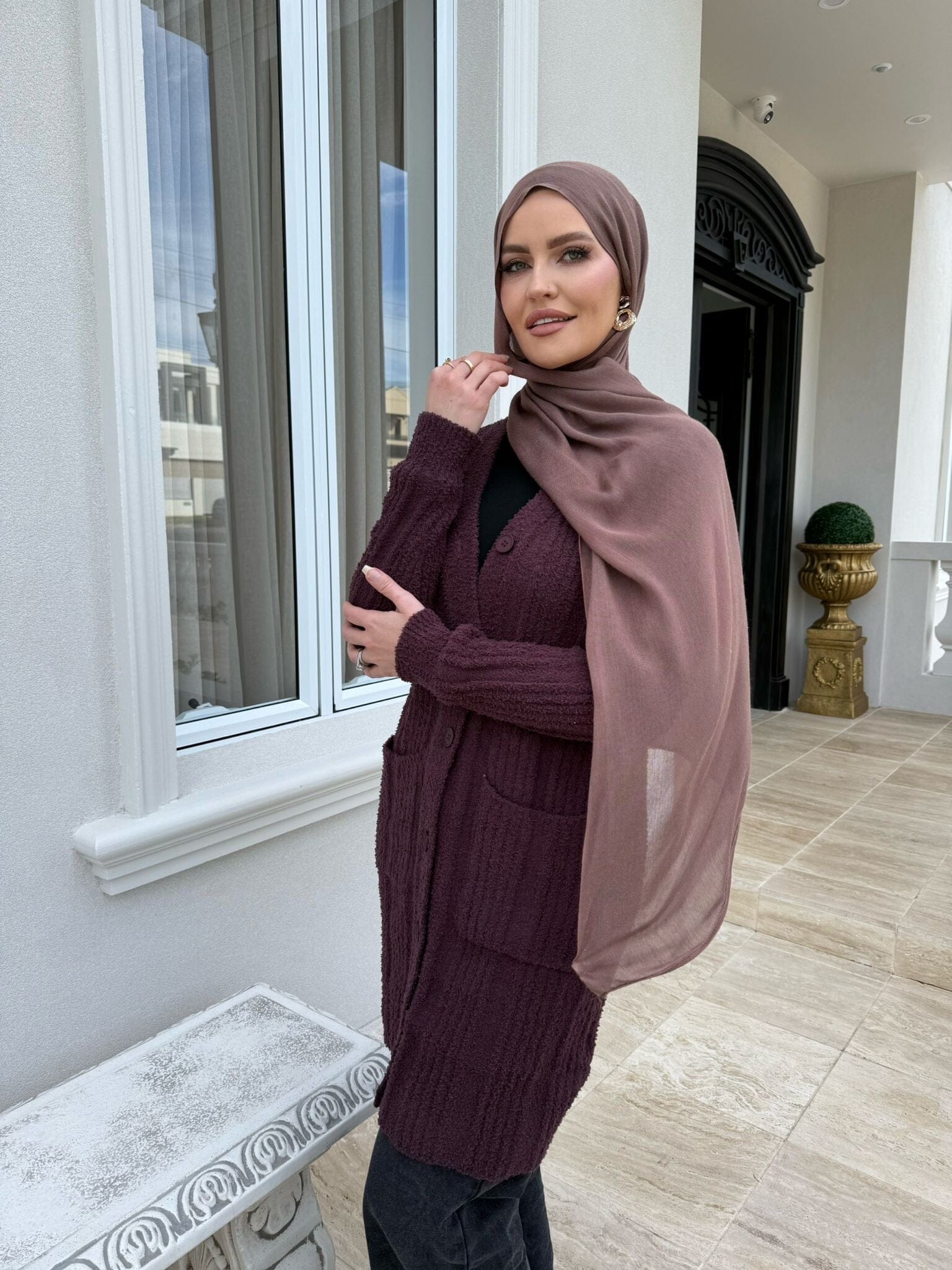 Blush Midi Cardigan