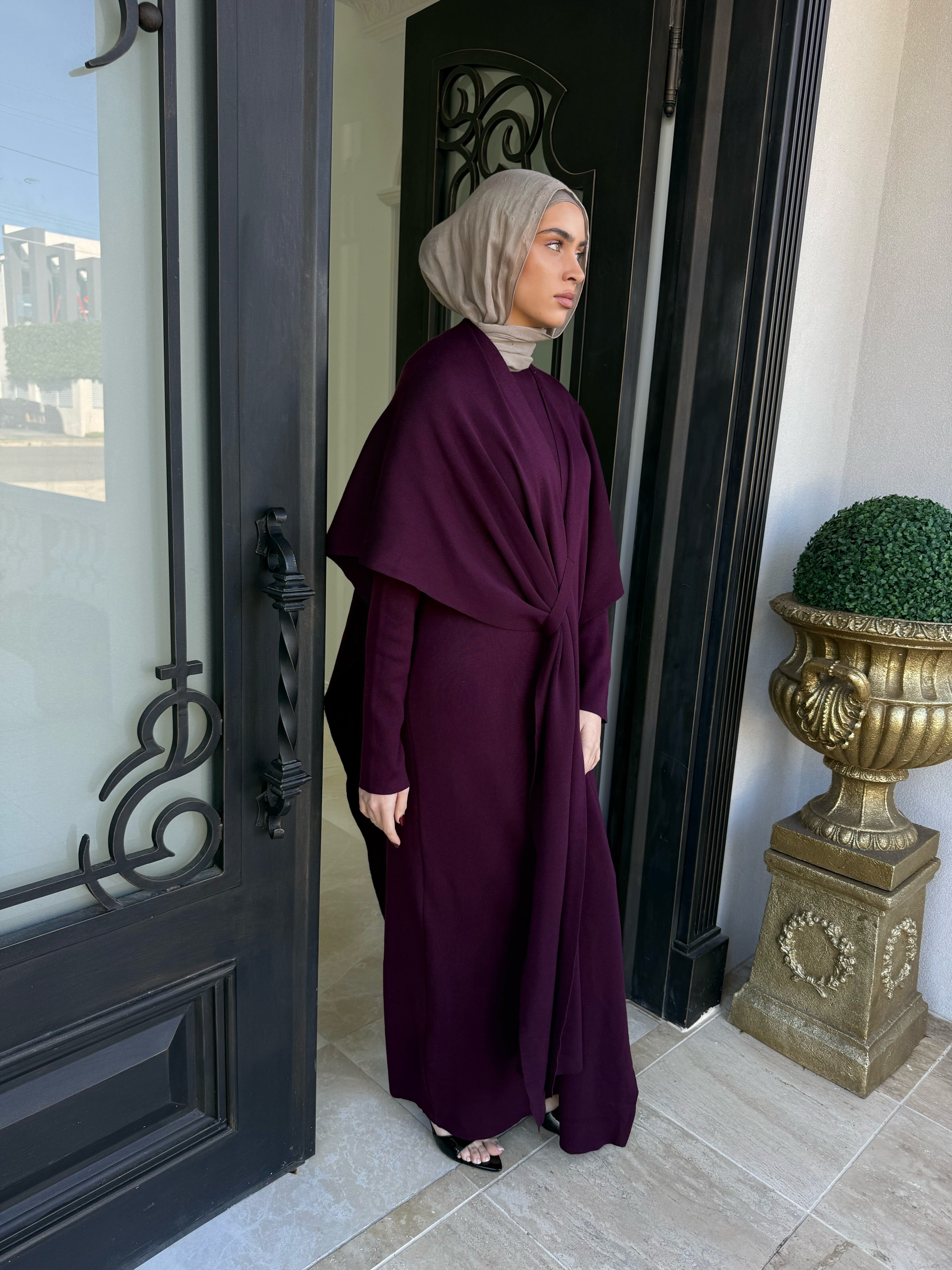 Wrap Drape Knit Set
