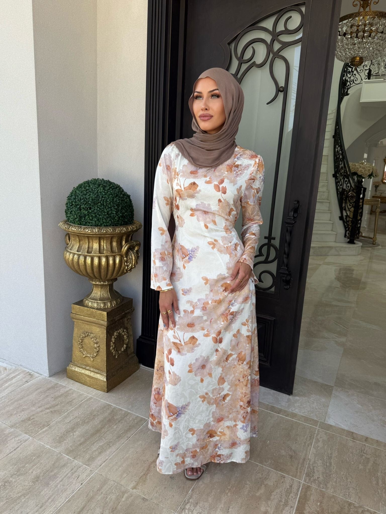 White Floral Dress