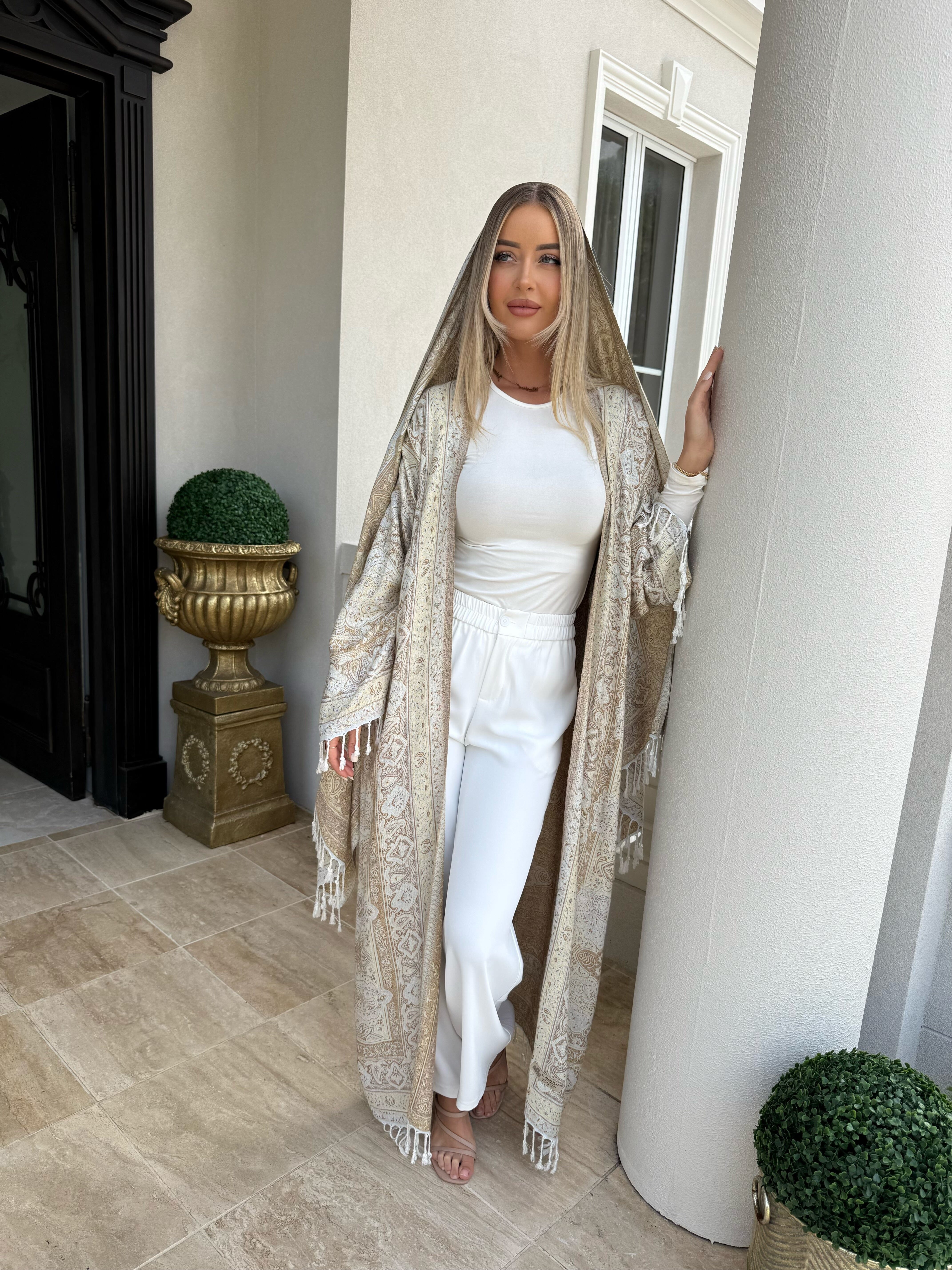 Nude Pashmina Set