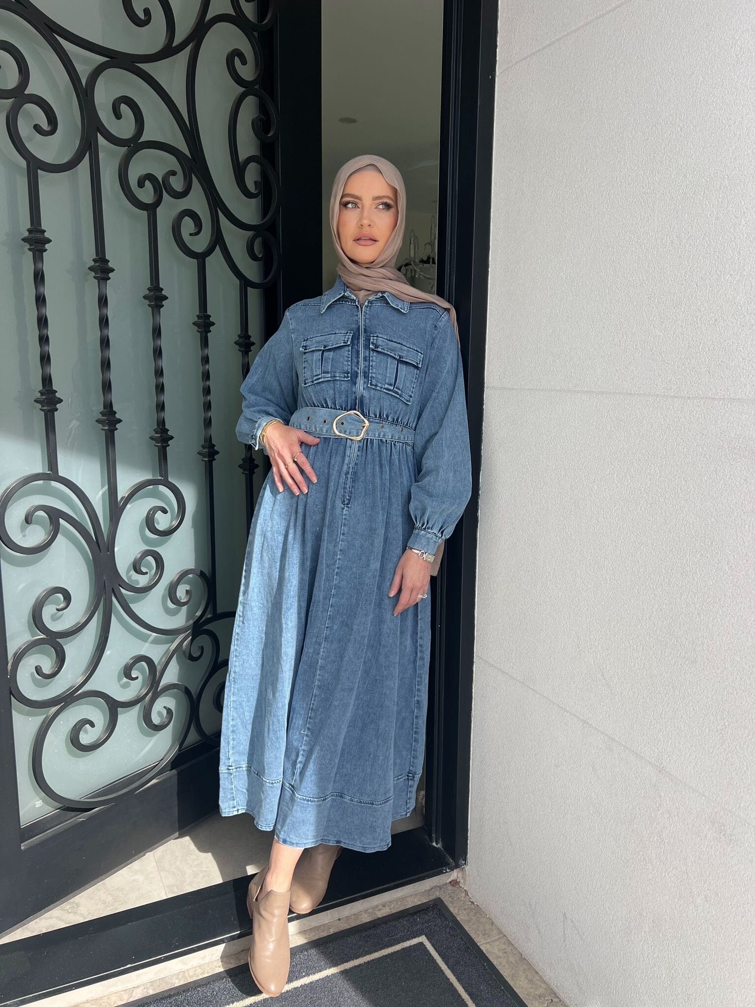 Acid Denim Dress