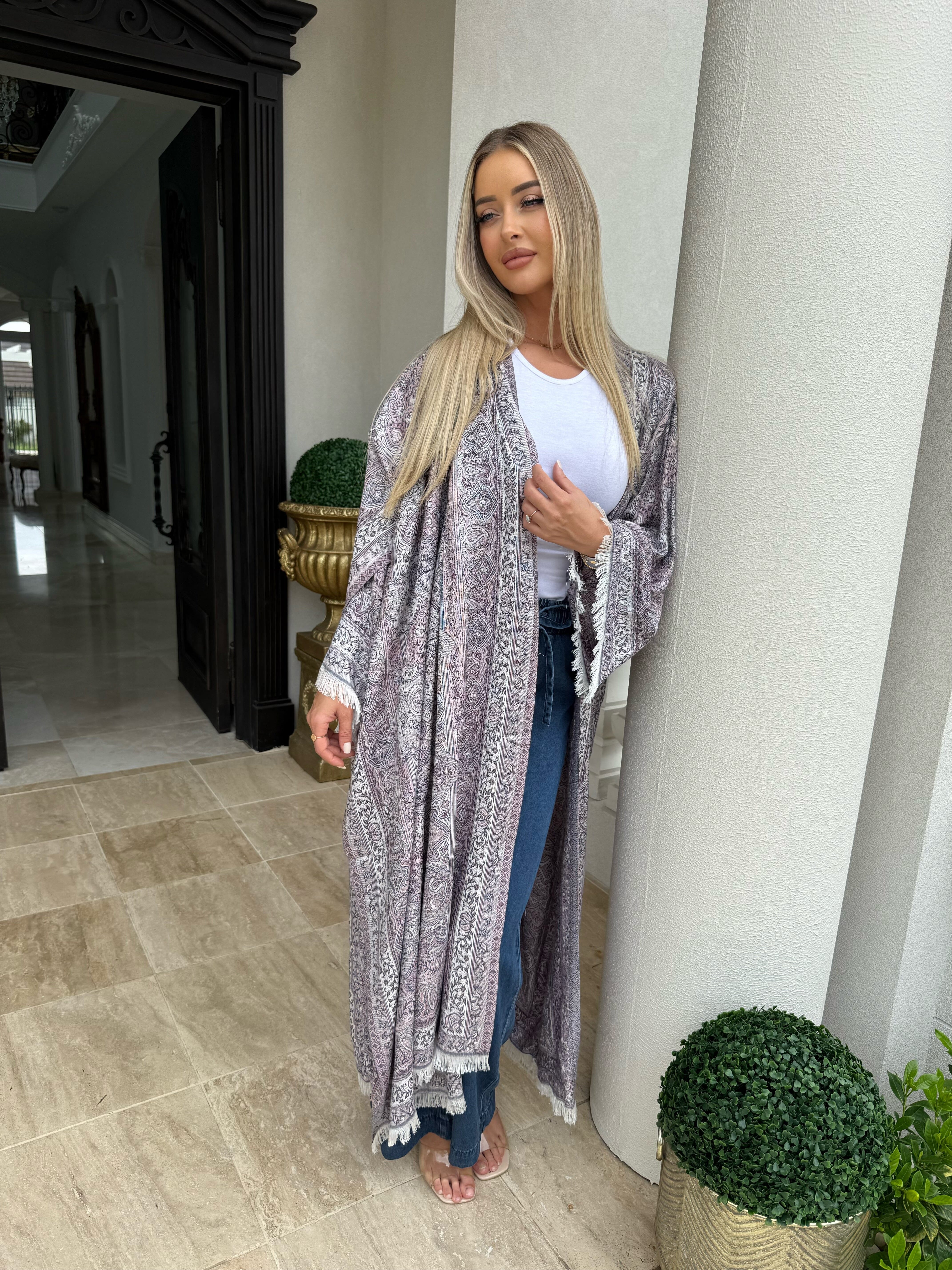 Lilac Pashmina Set