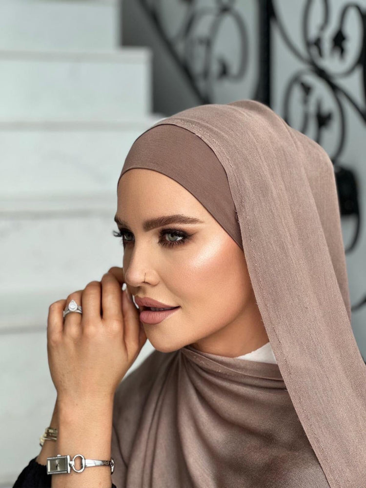 Taupe Hijab Set