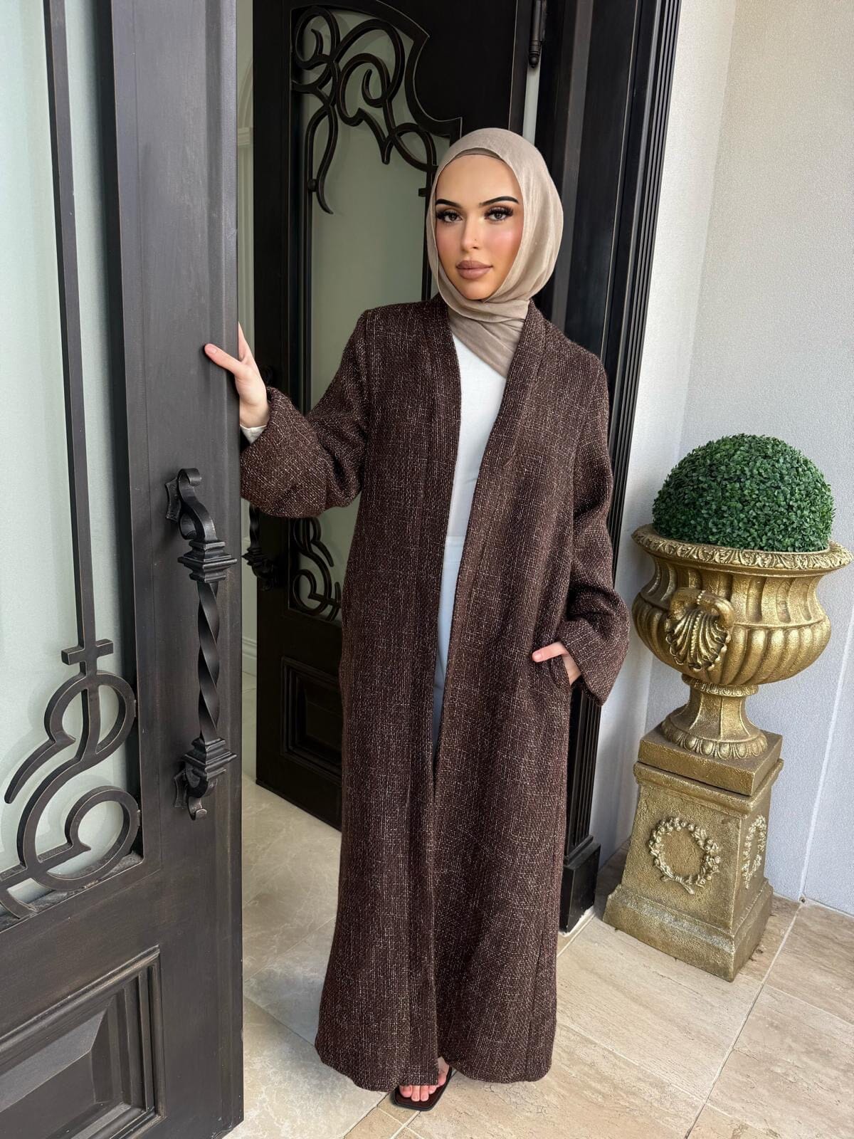 Tweed Belt Coat