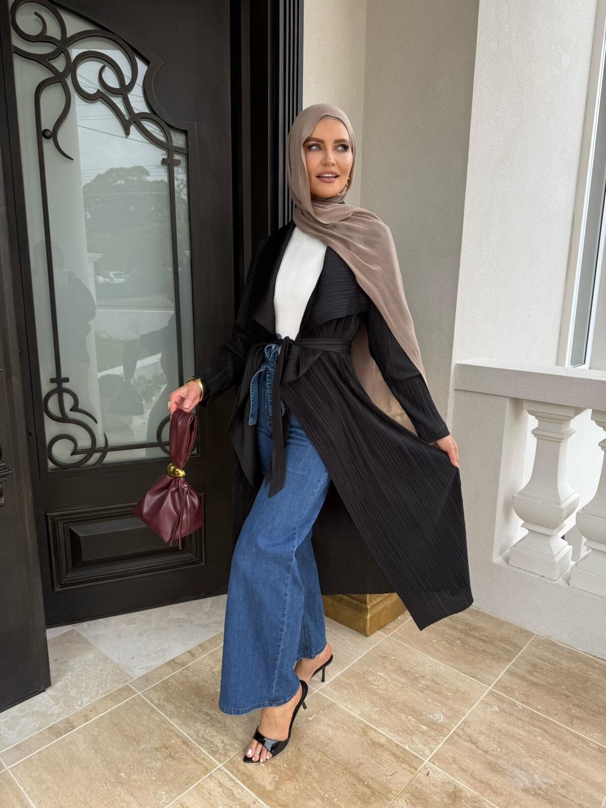 Pleated Trench