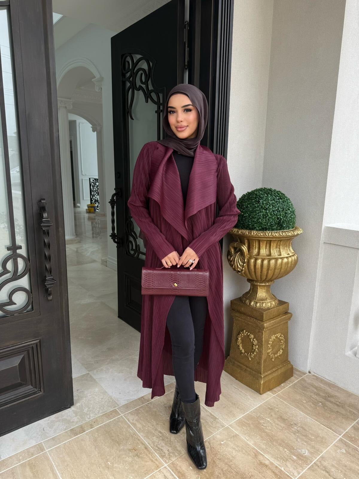 Pleated Trench