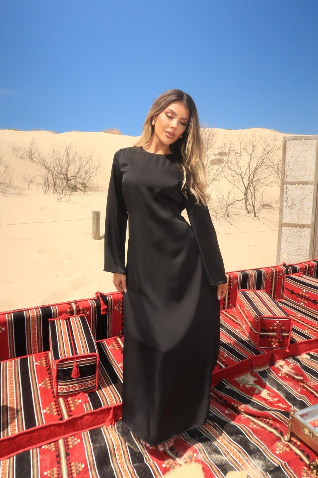 Al Sahara Black Cape Set