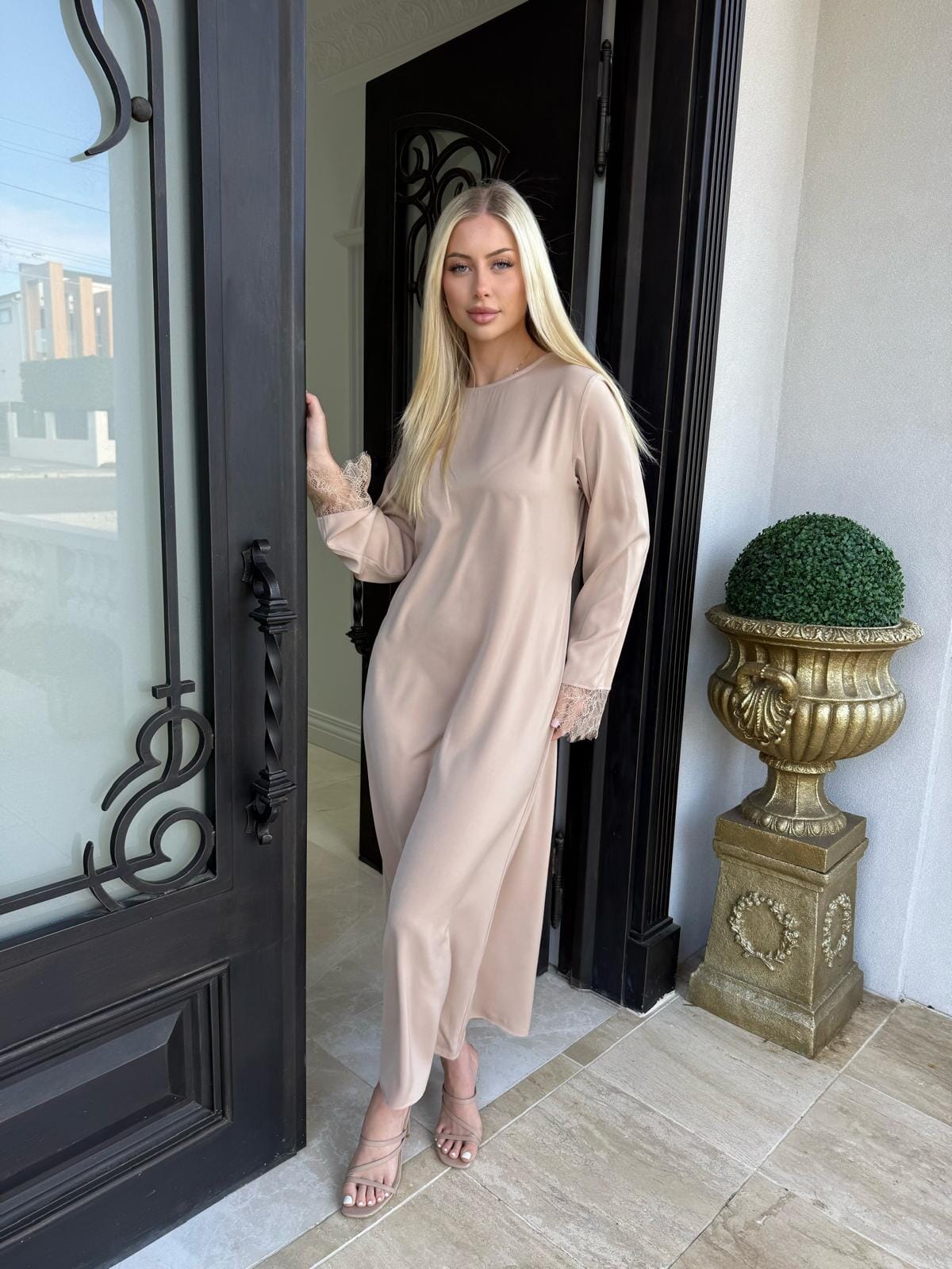 Lace Abaya Set