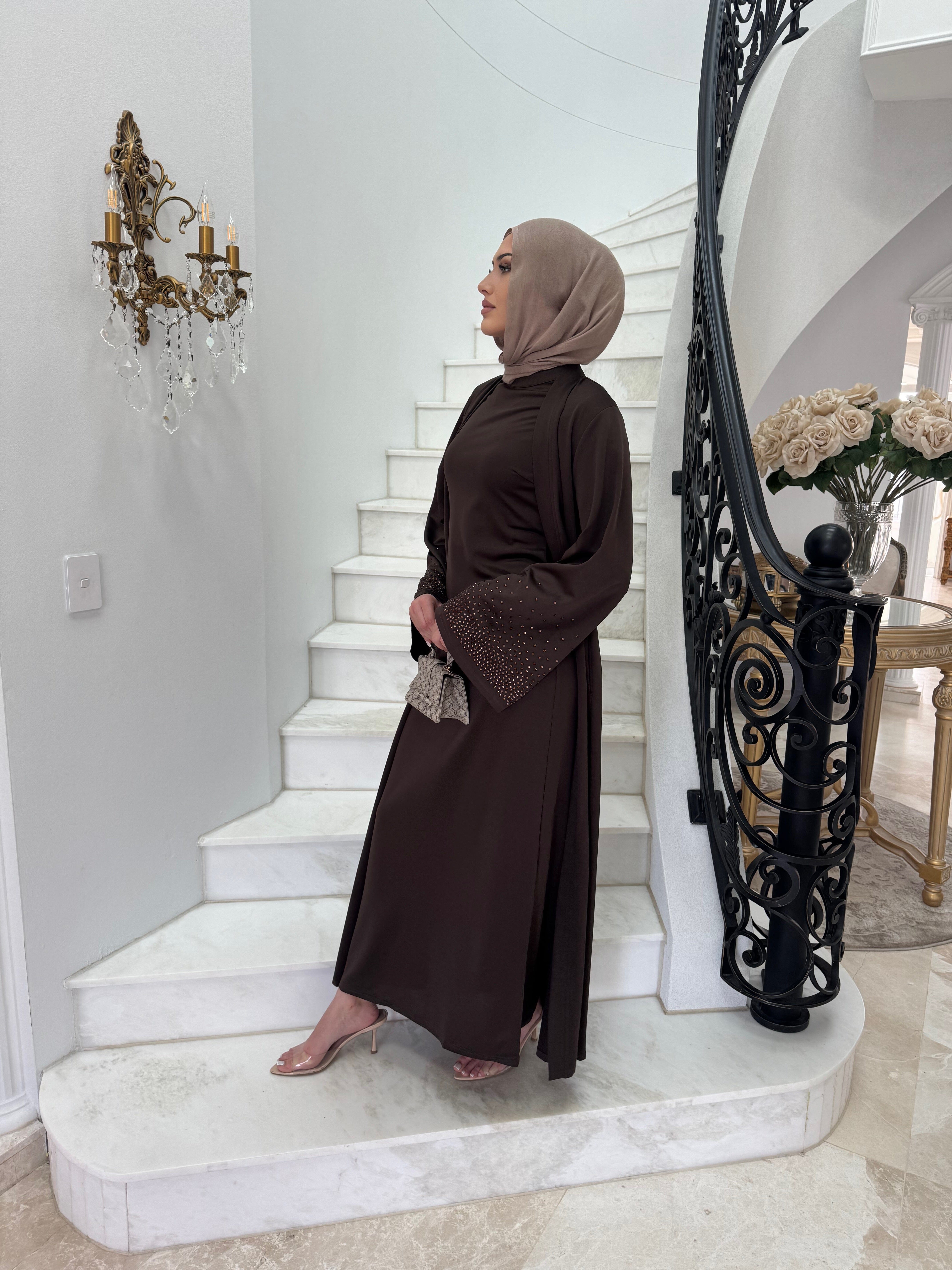 Beaded Abaya Set