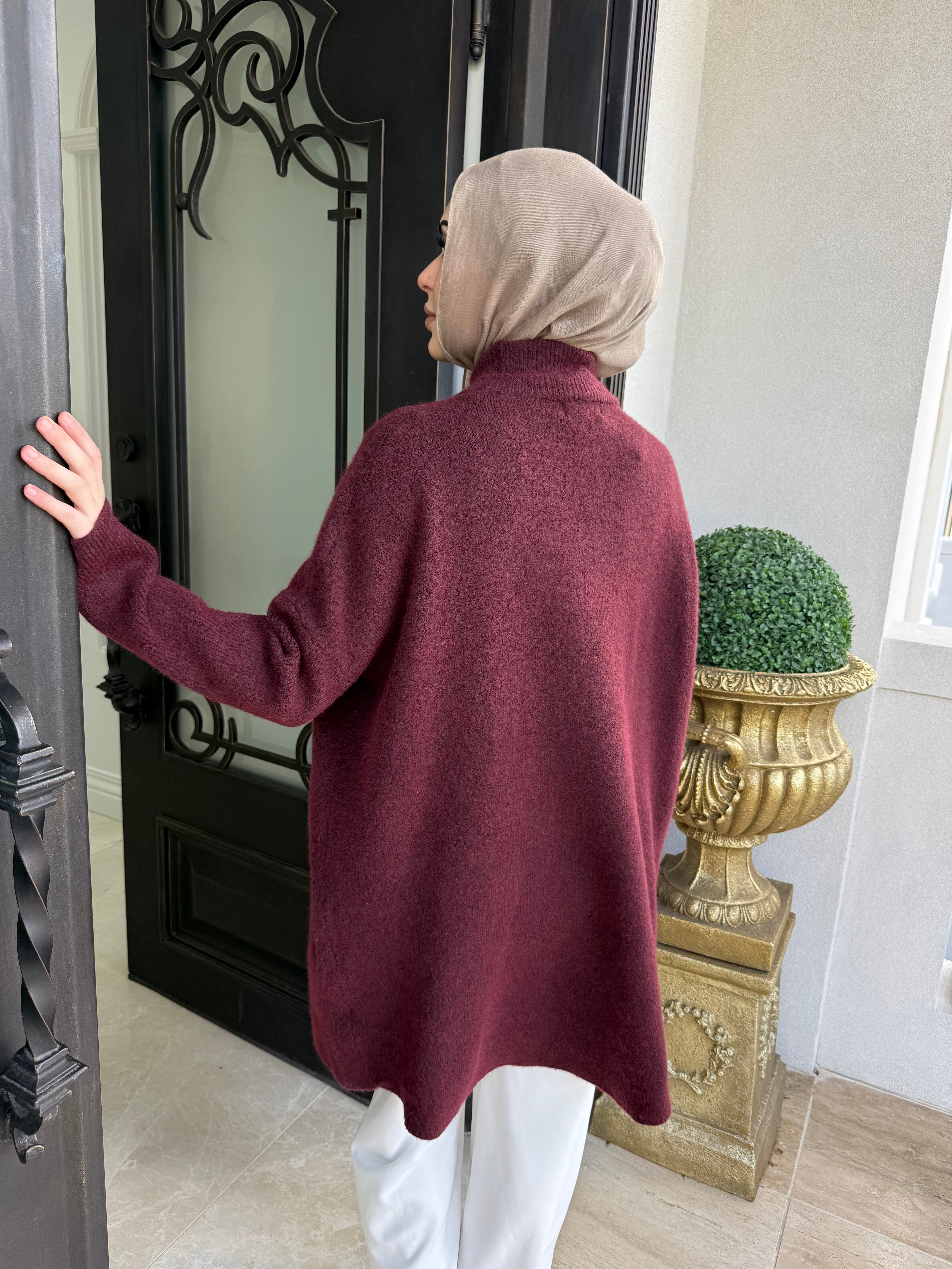 Wool High Low Jumper