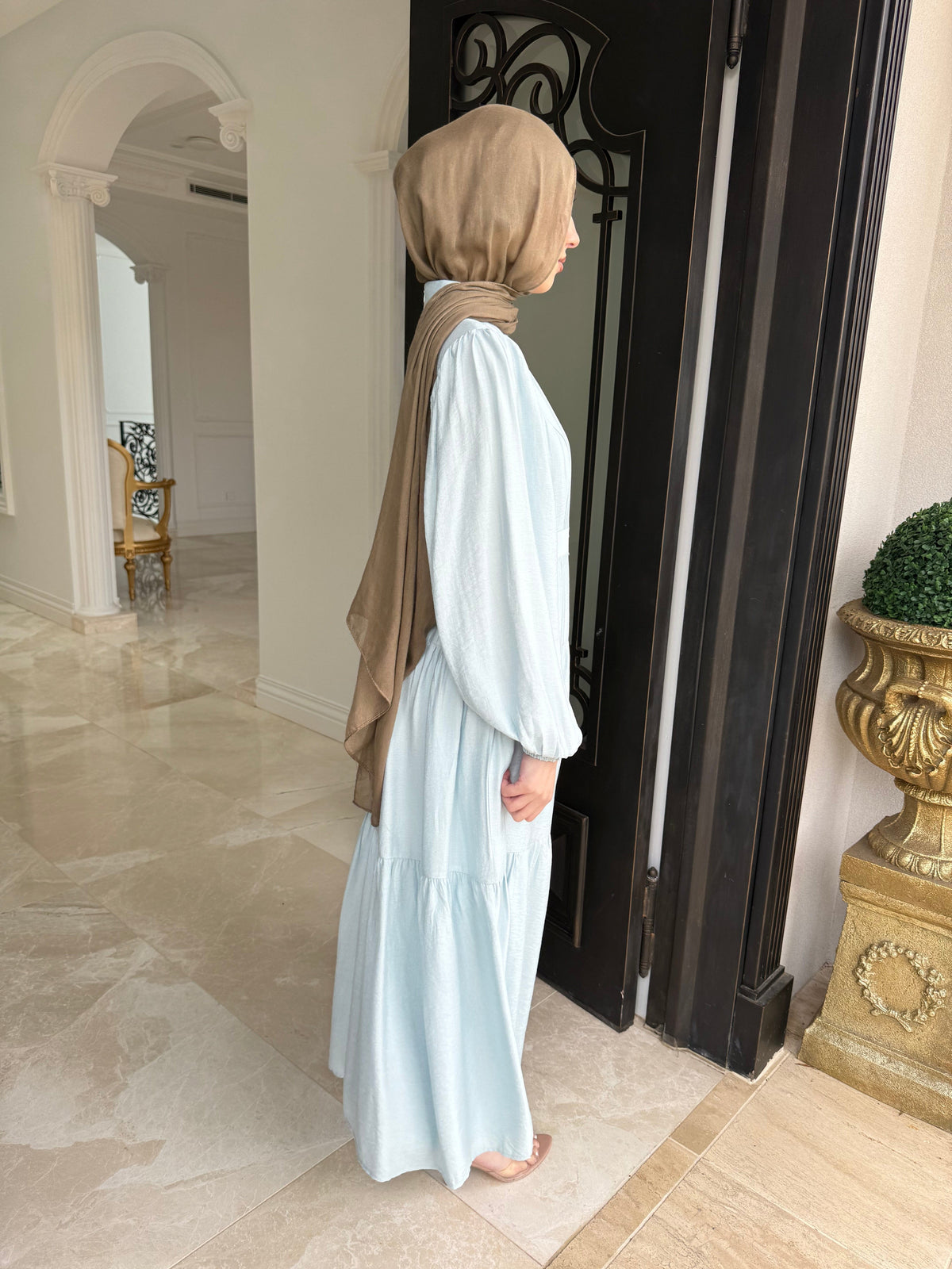 Button Flowy Dress