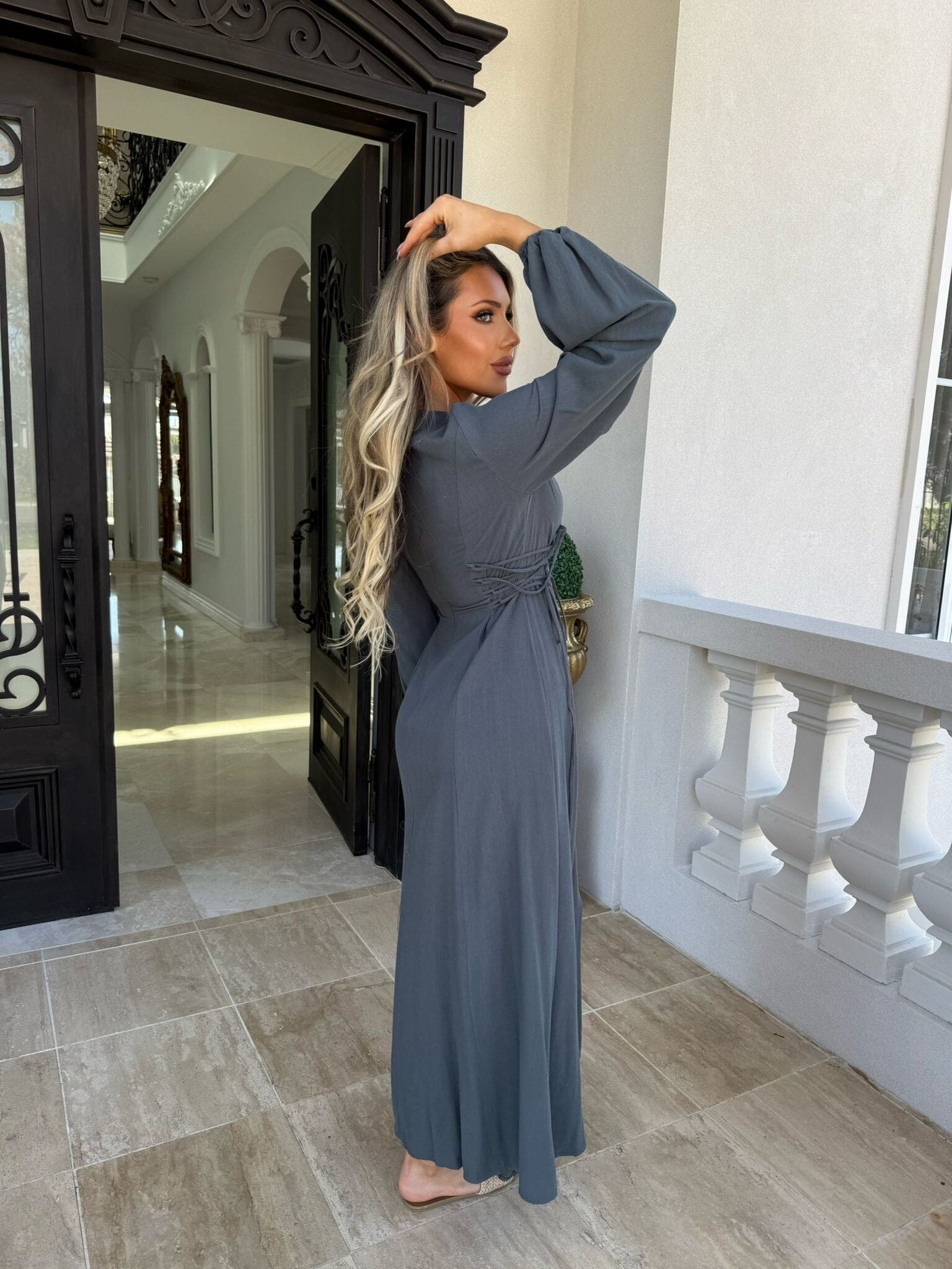 Side Linen Dress