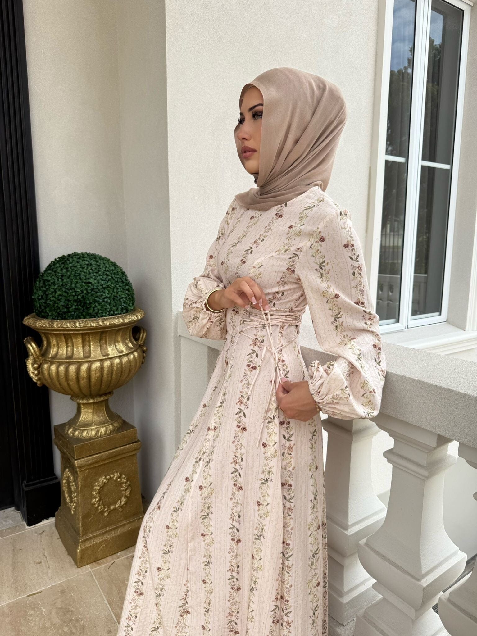Mini Rose Nude Dress