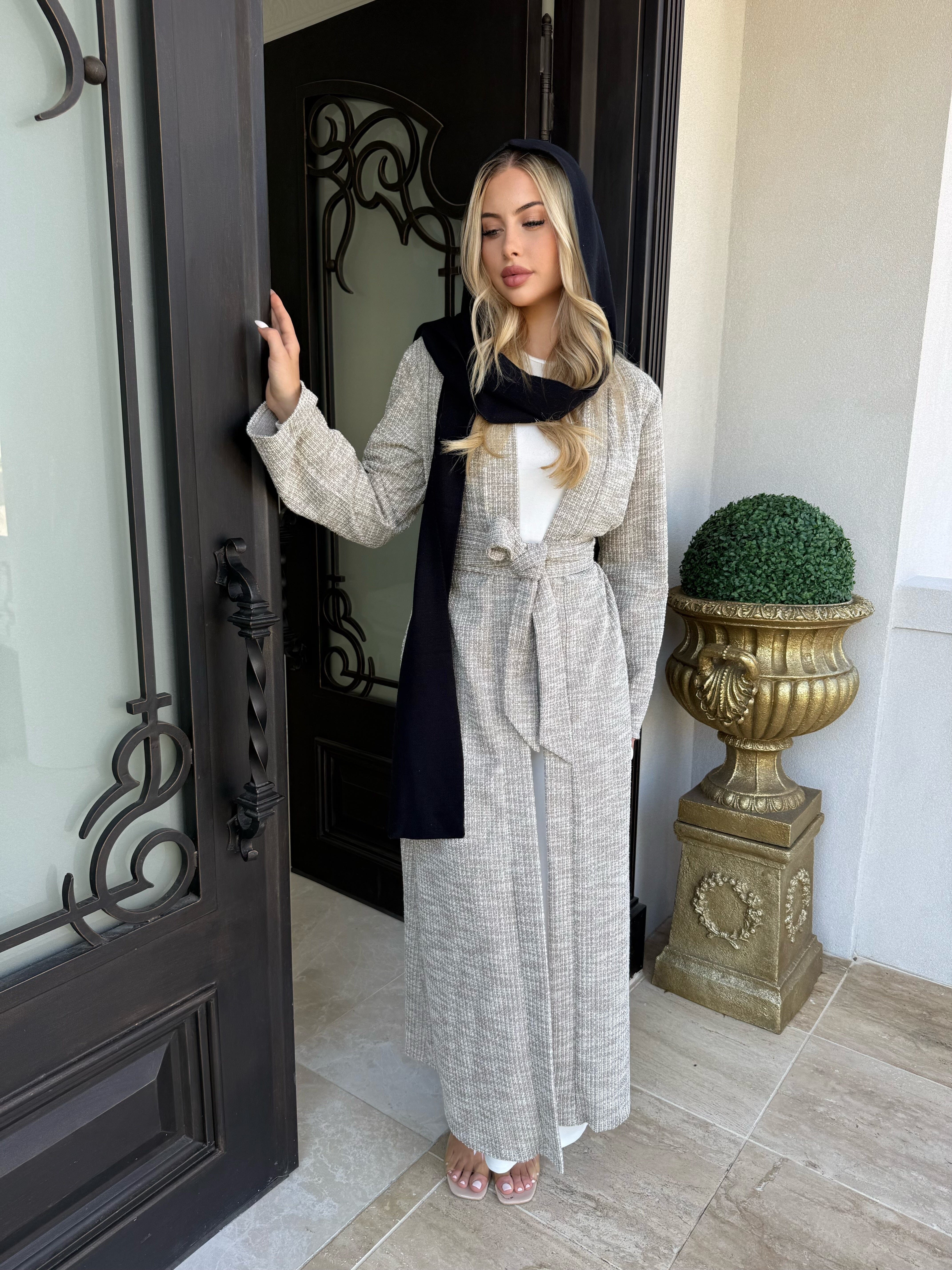 Tweed Abaya